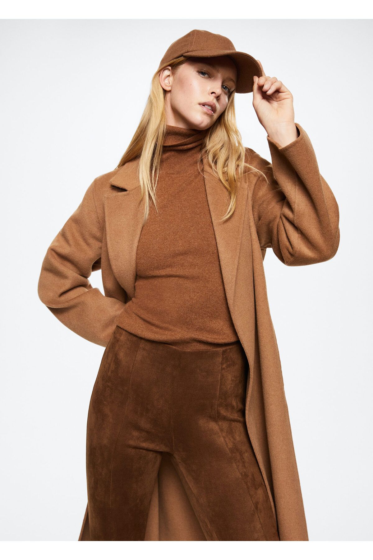 MANGO Woman-Čokoládové dámske legíny37097733 7