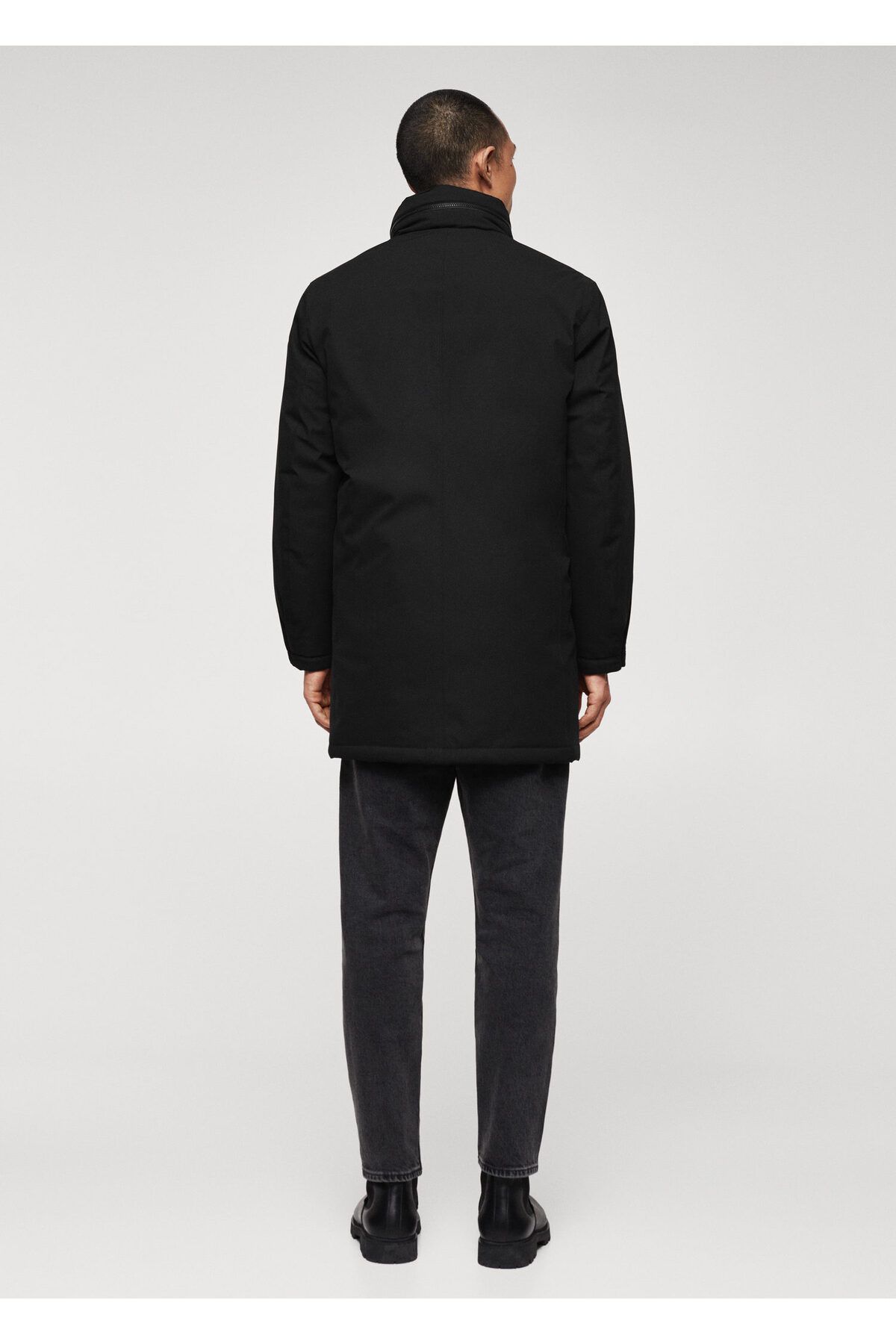 MANGO-Pánská černá parka27050187 11