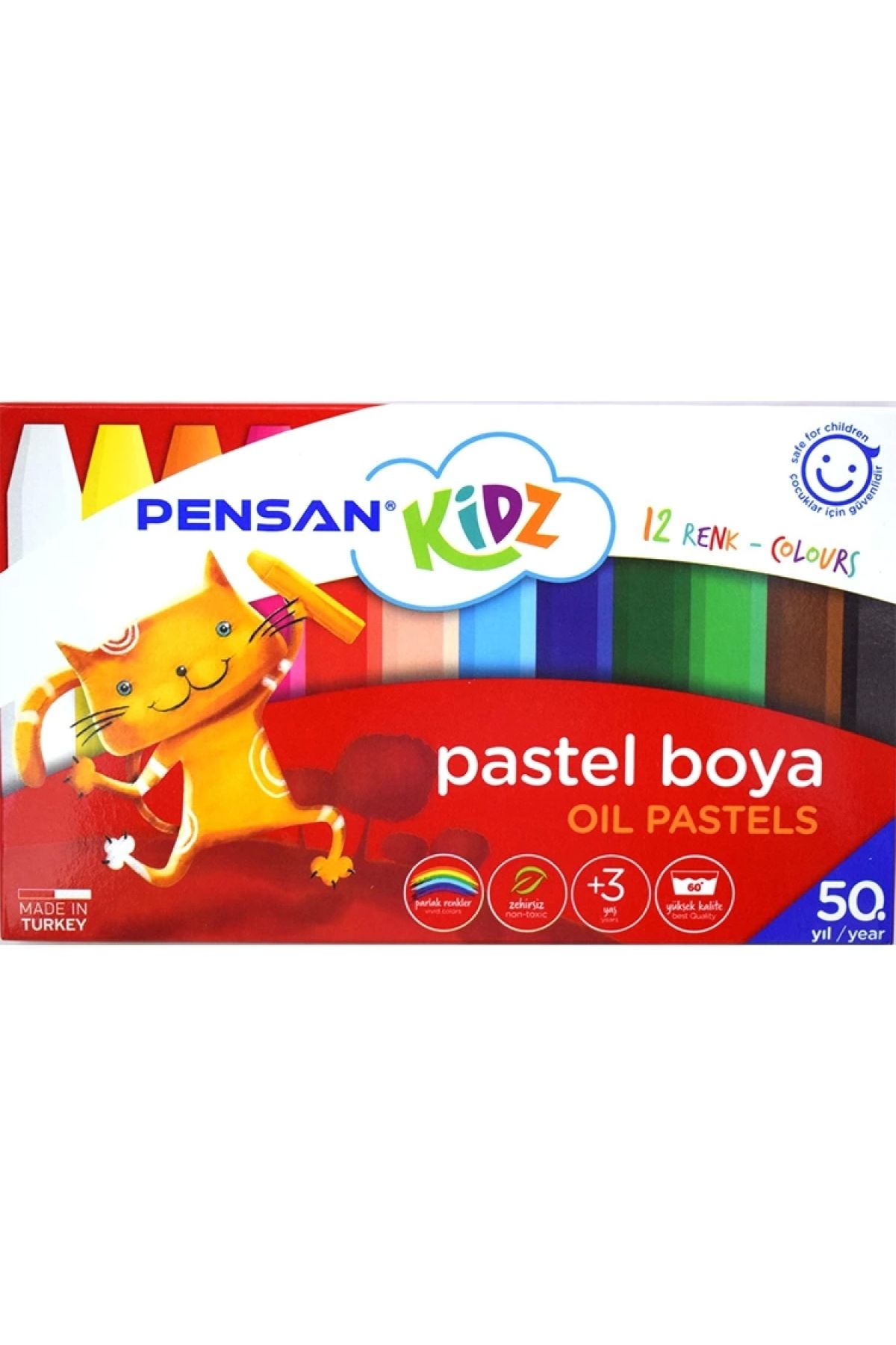 Мелки Pensan Kidz 12 цветов Pe98060pb12r 340099219