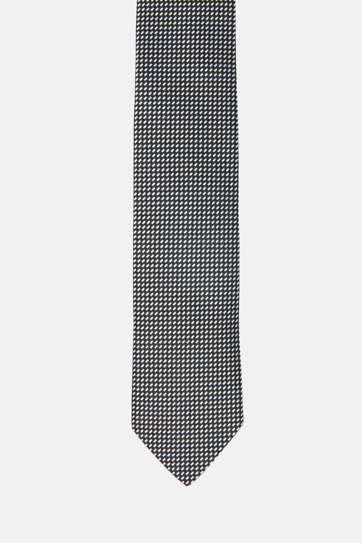 Avva Мужской черный галстук из микрофибры с микро-узором A32y9906 A32Y9906