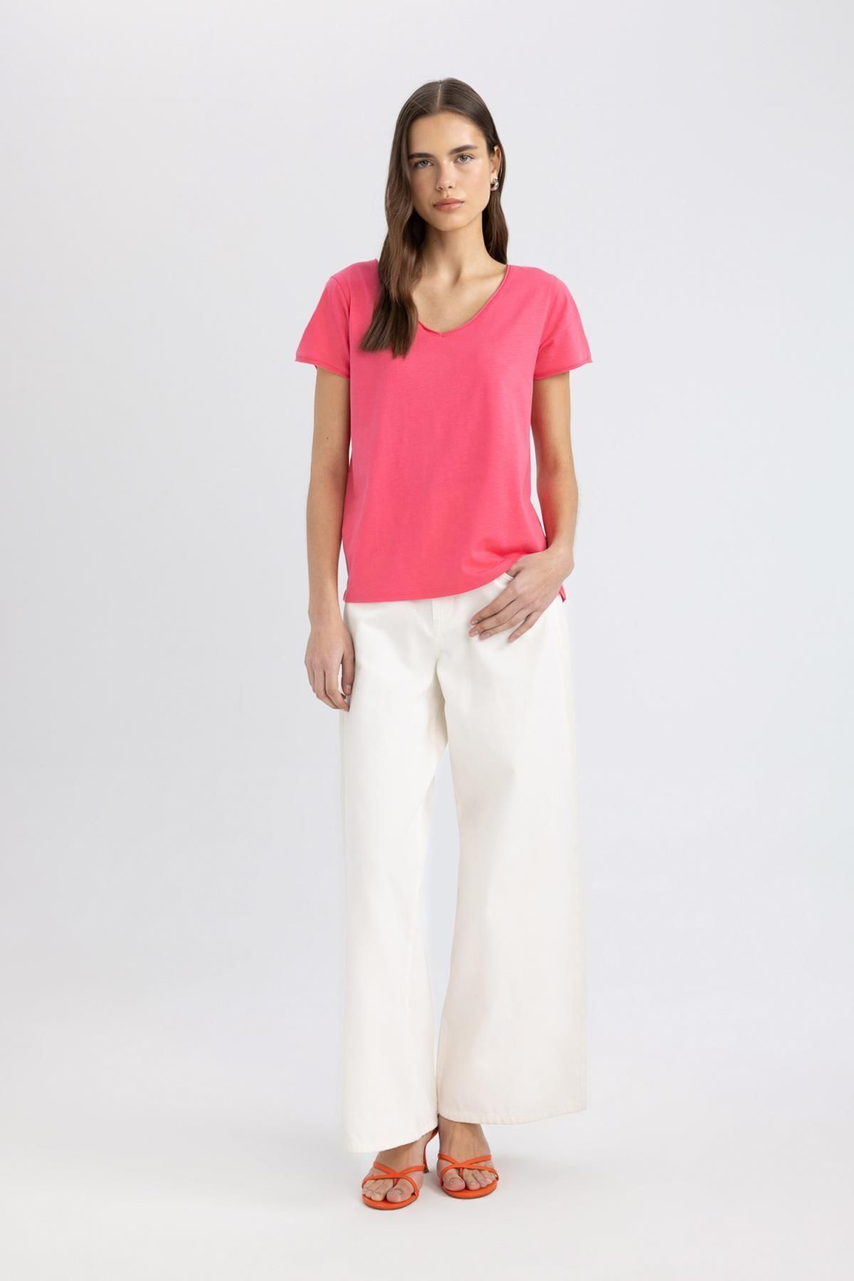 تی شرت زنانه دفاکتو | K1507AZ24SM Defacto - Image 2