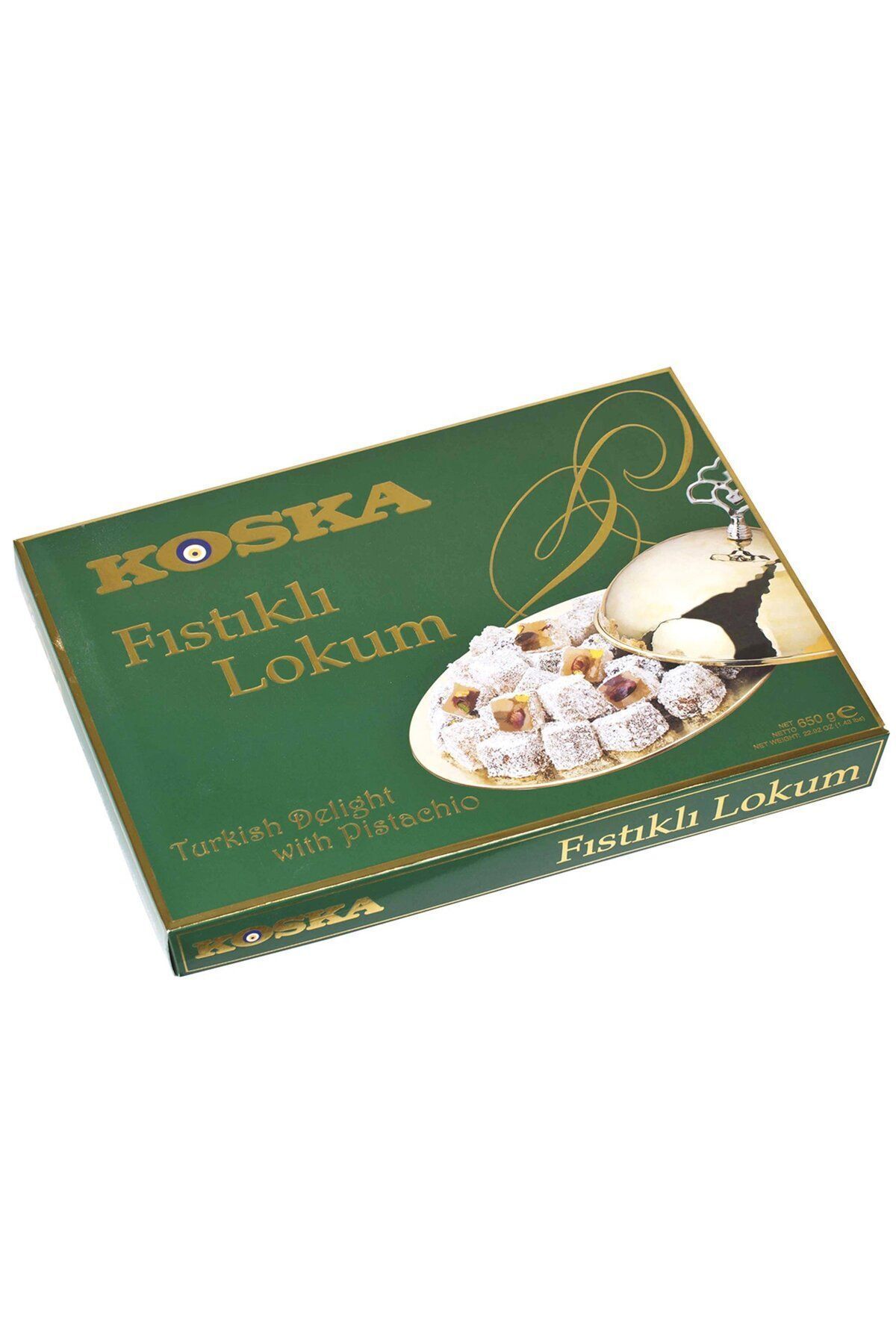 Koska Antep Fıstıklı Lokum Lüks Kutu 650 G