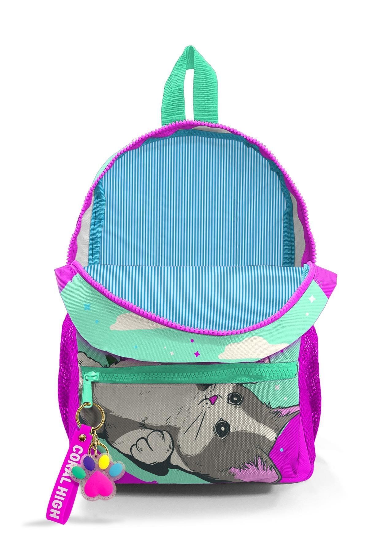 Coral High-CORAL HİGH KIDS - حقيبة ظهر صغيرة منقوشة بقسمين 3