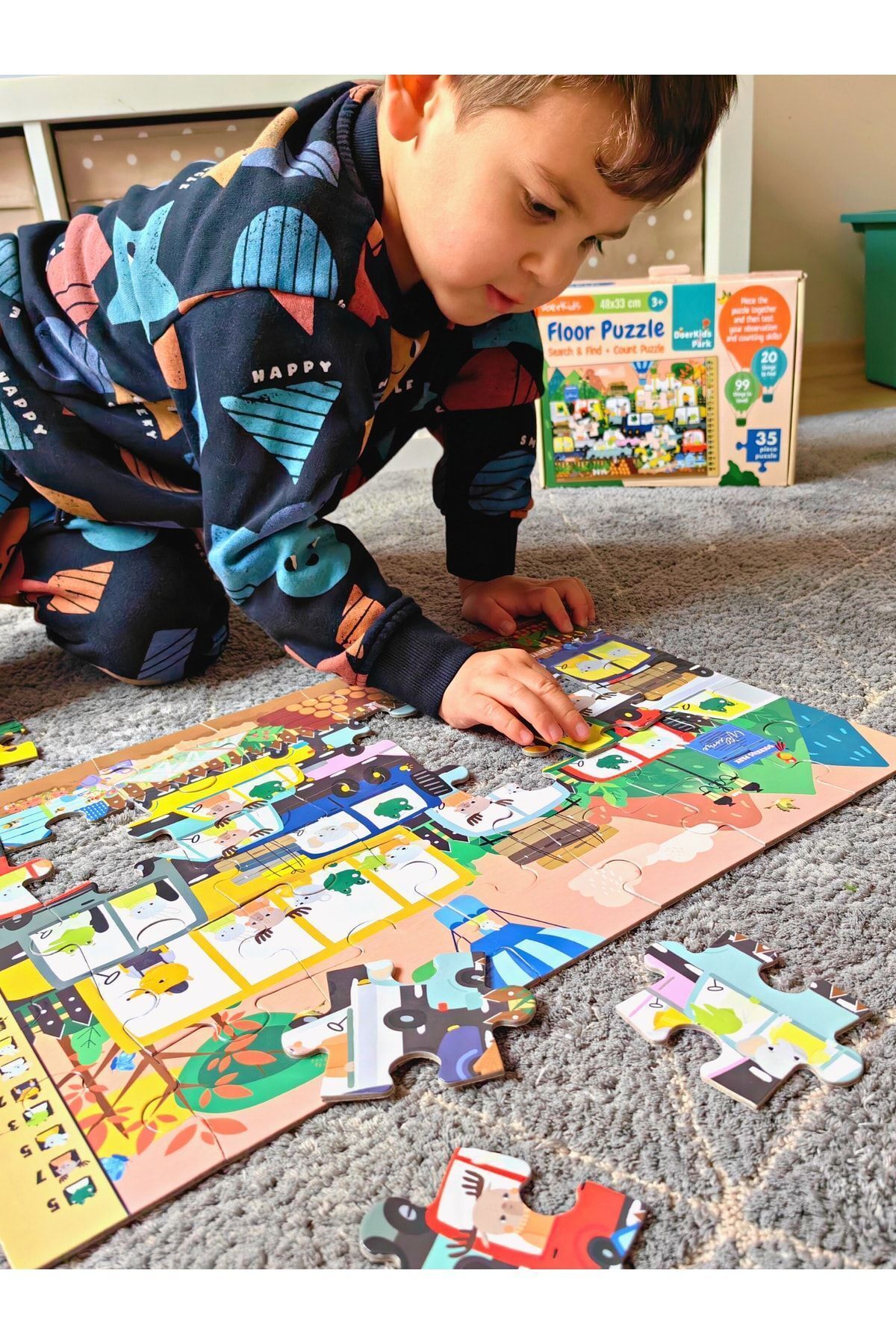 DoerKids Park Ara-bul Yer Puzzle | Eğitici Puzzle 4 Yaş 35 Parça fotoğrafı 5 (önizleme)