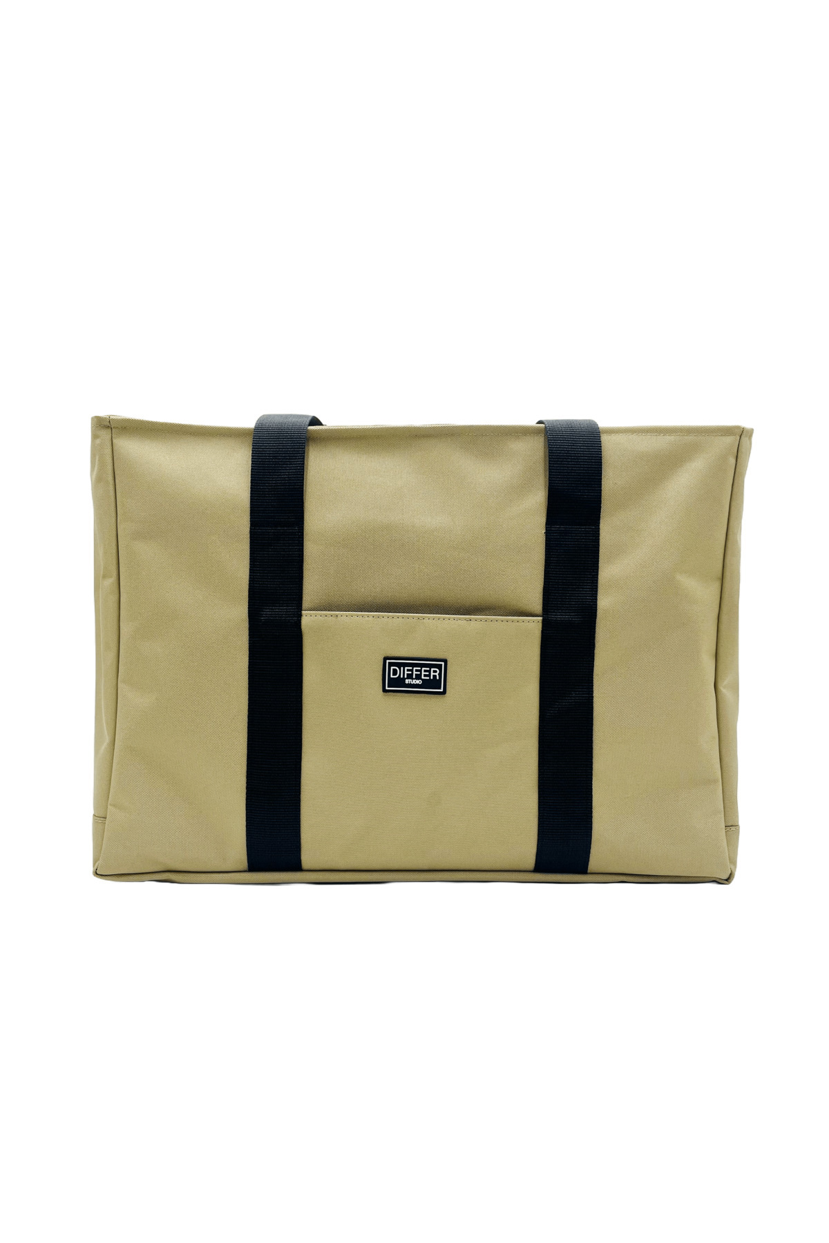 Beige Color Black Strap Waterproof Black Inner Bag 2pcs Beach/shoulder/gym bag/Unisex/Zippered