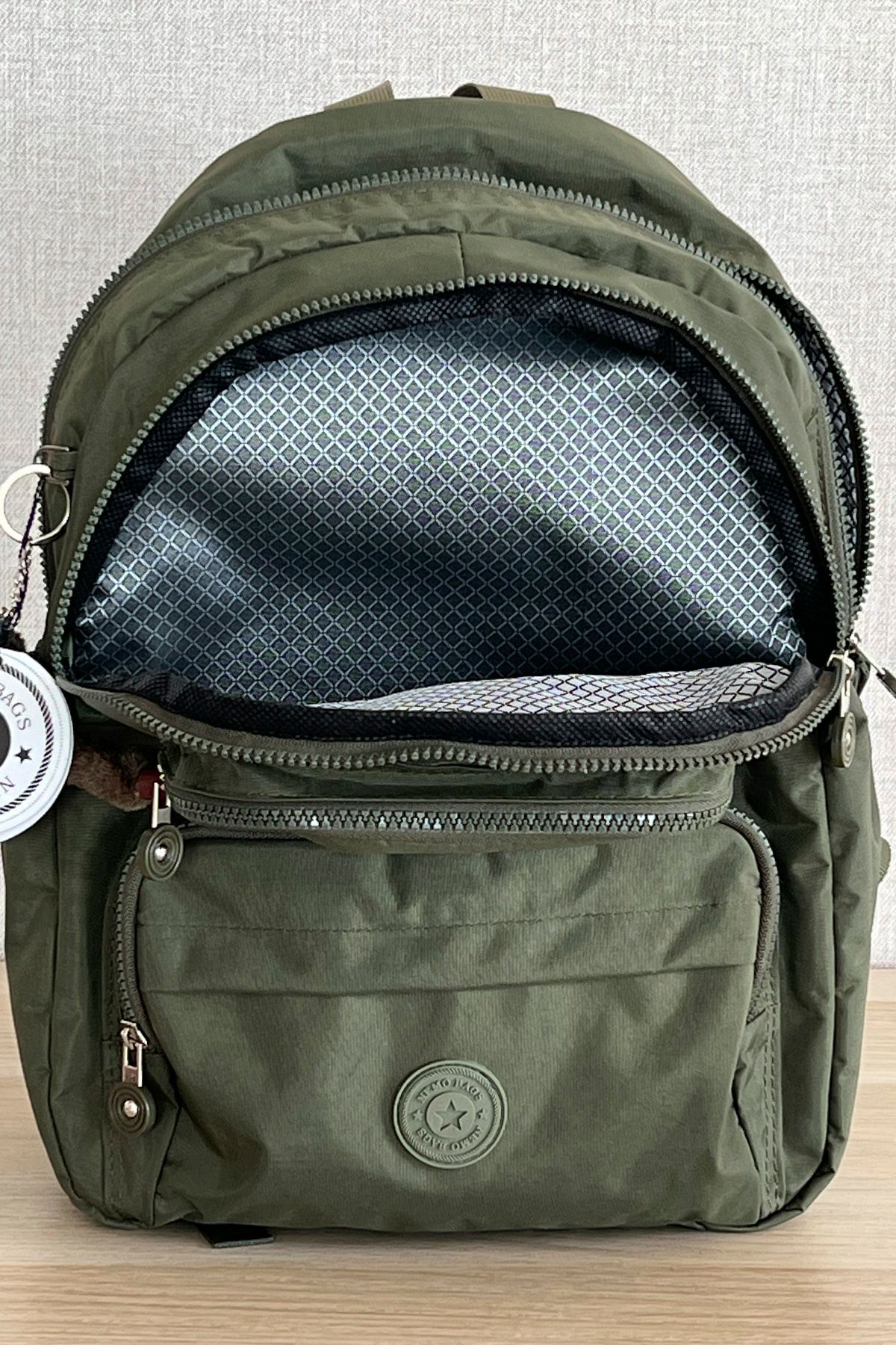 کوله پشتی زنانه خاکی NEMO BAGS | sırtçantası اورجینال - تصویر 7