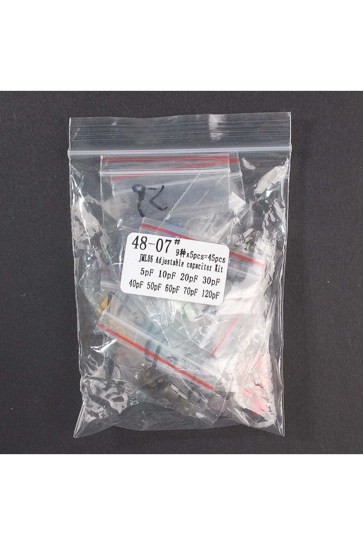 YTDMEN-45PCS Variable Trimmer Capacitor Kit JML06 5PF 10PF 20PF 30PF 40PF 50PF 60PF 70PF 120PF Adjustabl... 6