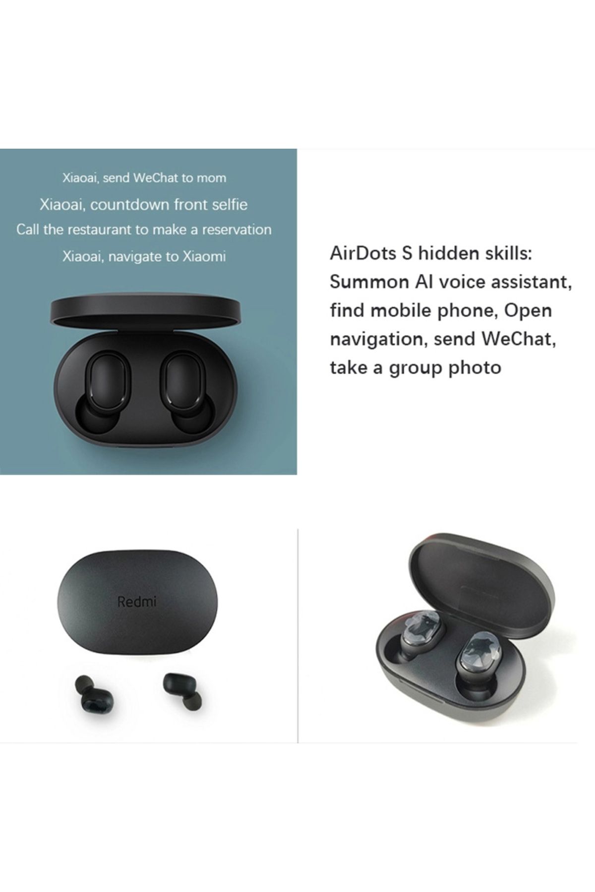 Xiaomi-سماعات Redmi Airdots 2 سماعات Mi الأصلية Xiaomi True اللاسلكية سماعات بلوتوث Air Dots H... 3