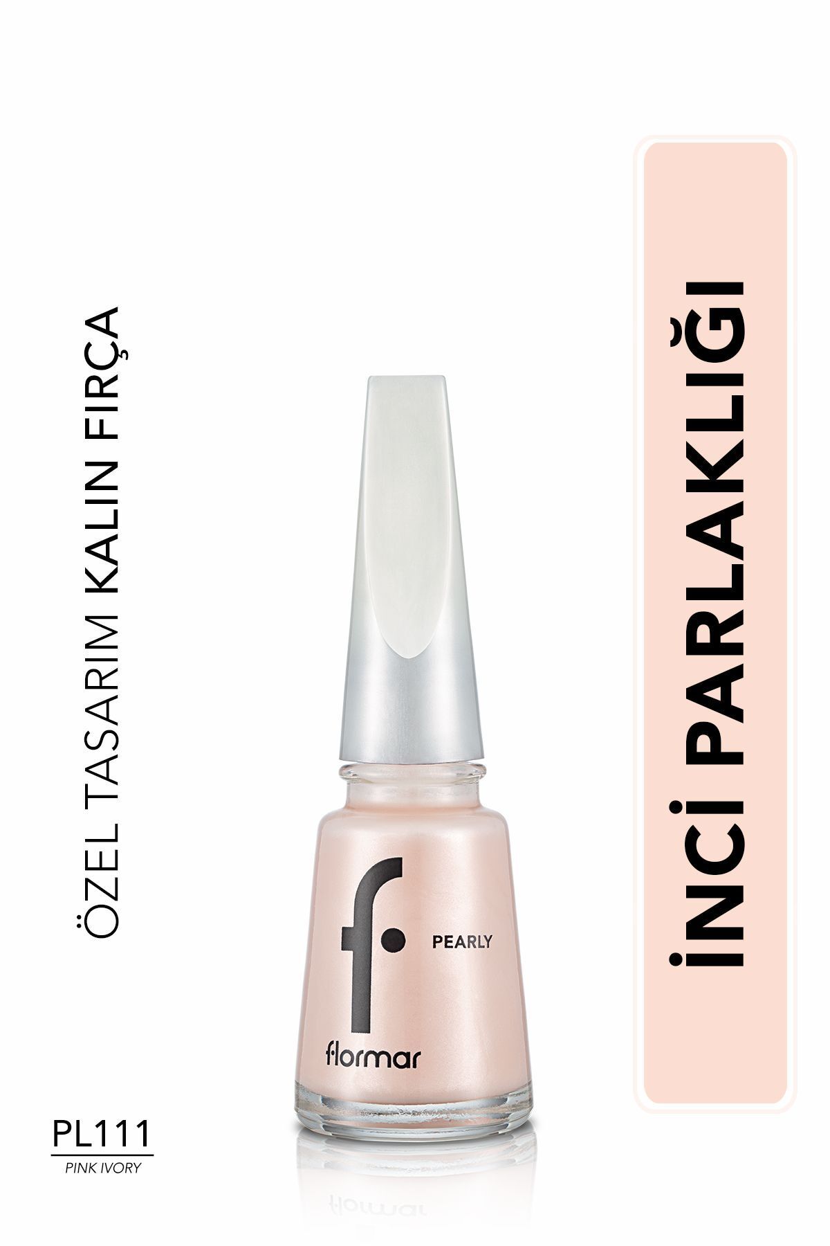 Лак для ногтей Flormar Pearlescent Shiny (РОЗОВЫЙ) — Pearly Nail Enamel — Pl111 Pink Ivory — 8682536035408 34000080