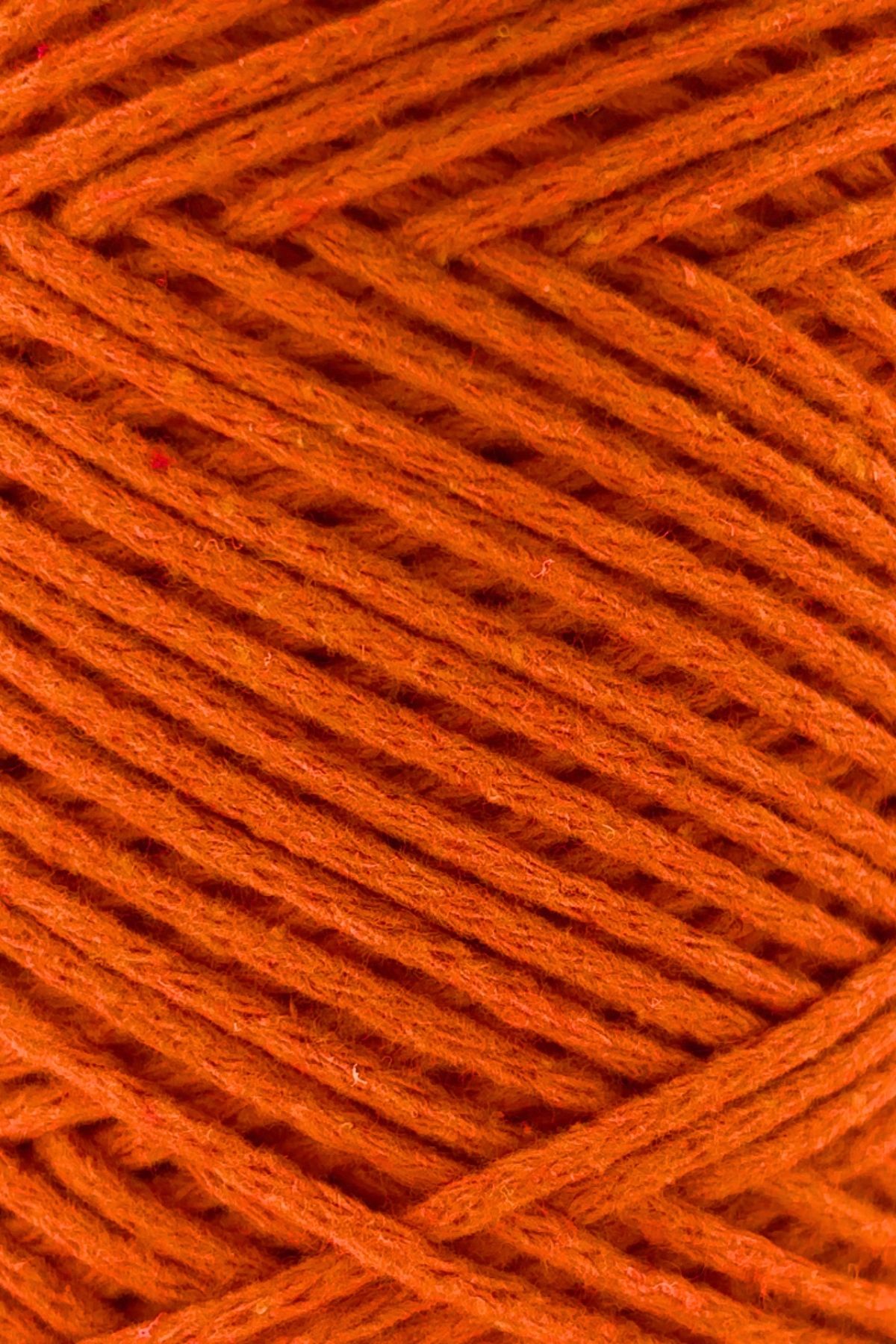 SENSY-Premium Koton-Cotton Macrame String Orange Bag - 2mm Chain Macrame String Supla String 2
