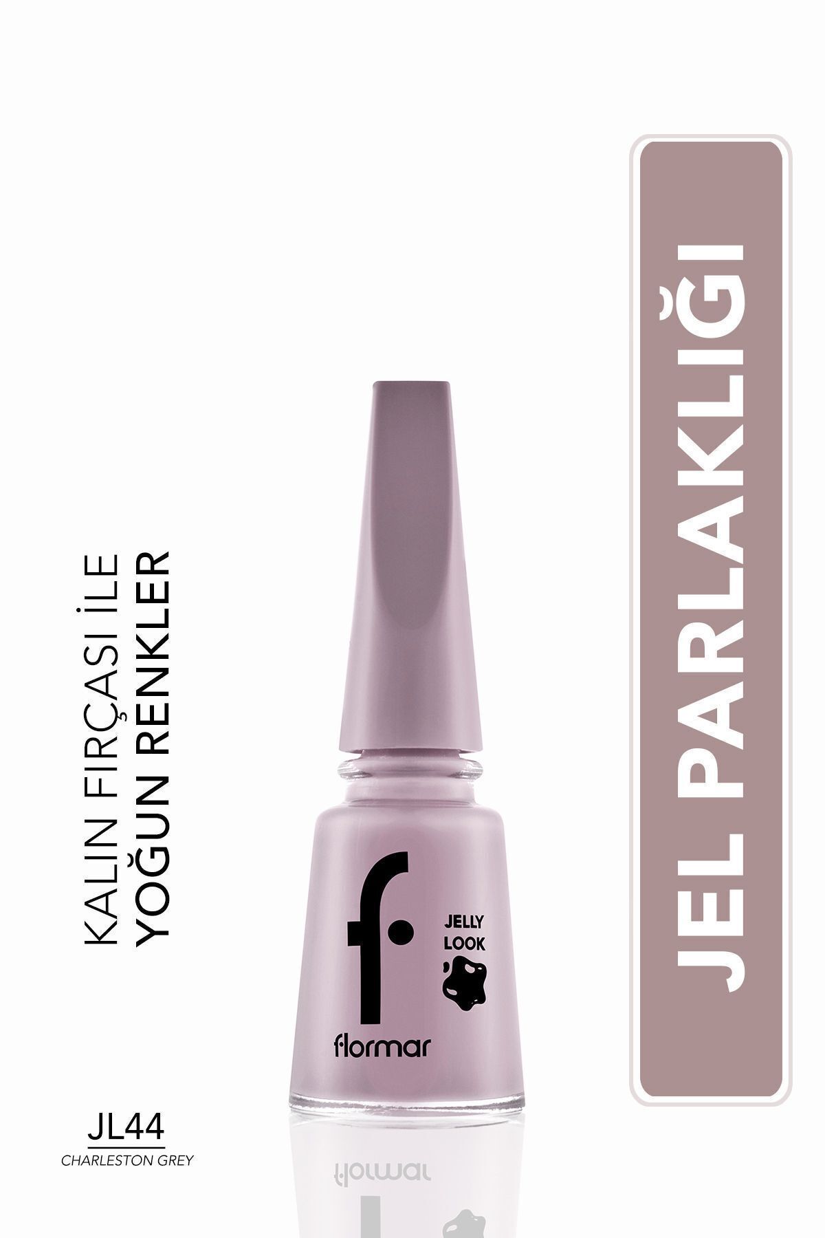 Лак для ногтей Flormar - Эмаль для ногтей Jelly Look Charleston Grey 8690604497744