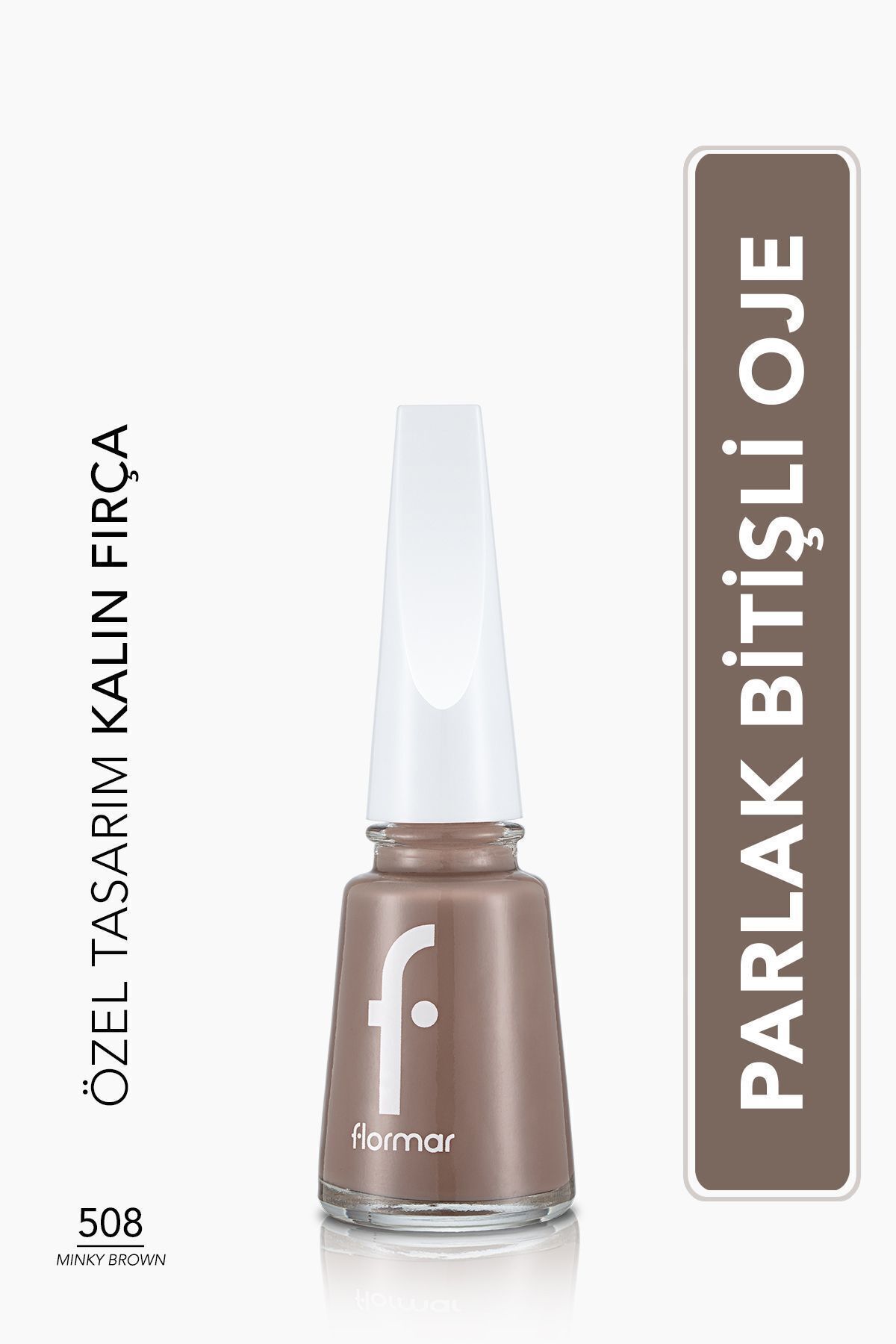 Лак для ногтей Flormar Nail Enamel High Pigmented & Shiny Finish Fne-508 Mınky Brown 34000081