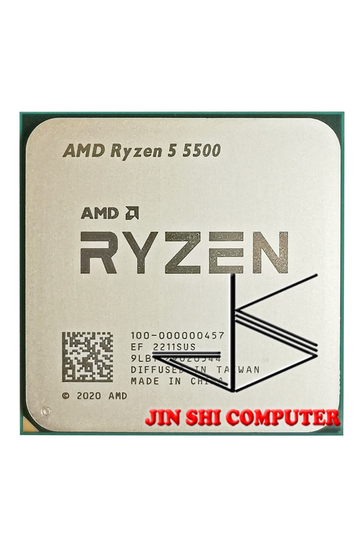 Amd-معالج AMD Ryzen 5 5500 R5 5500 3.6 جيجا هرتز 6-Core 12-Thread CPU 7NM L3=16M 100-000000457 مقبس A... 2