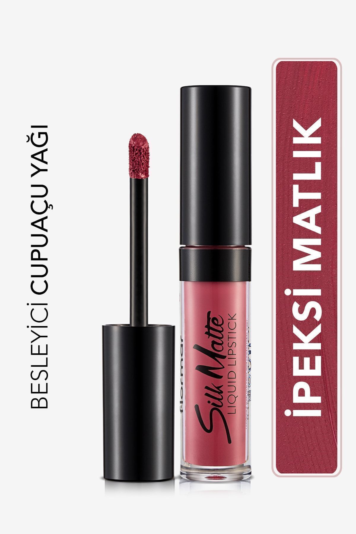 Flormar Velvet Textured Liquid Matte Lipstick — Жидкая матовая помада Silk Matte Liquid Lipstick — 005 AUTUMN TIMBER — 8690604397341 0313062