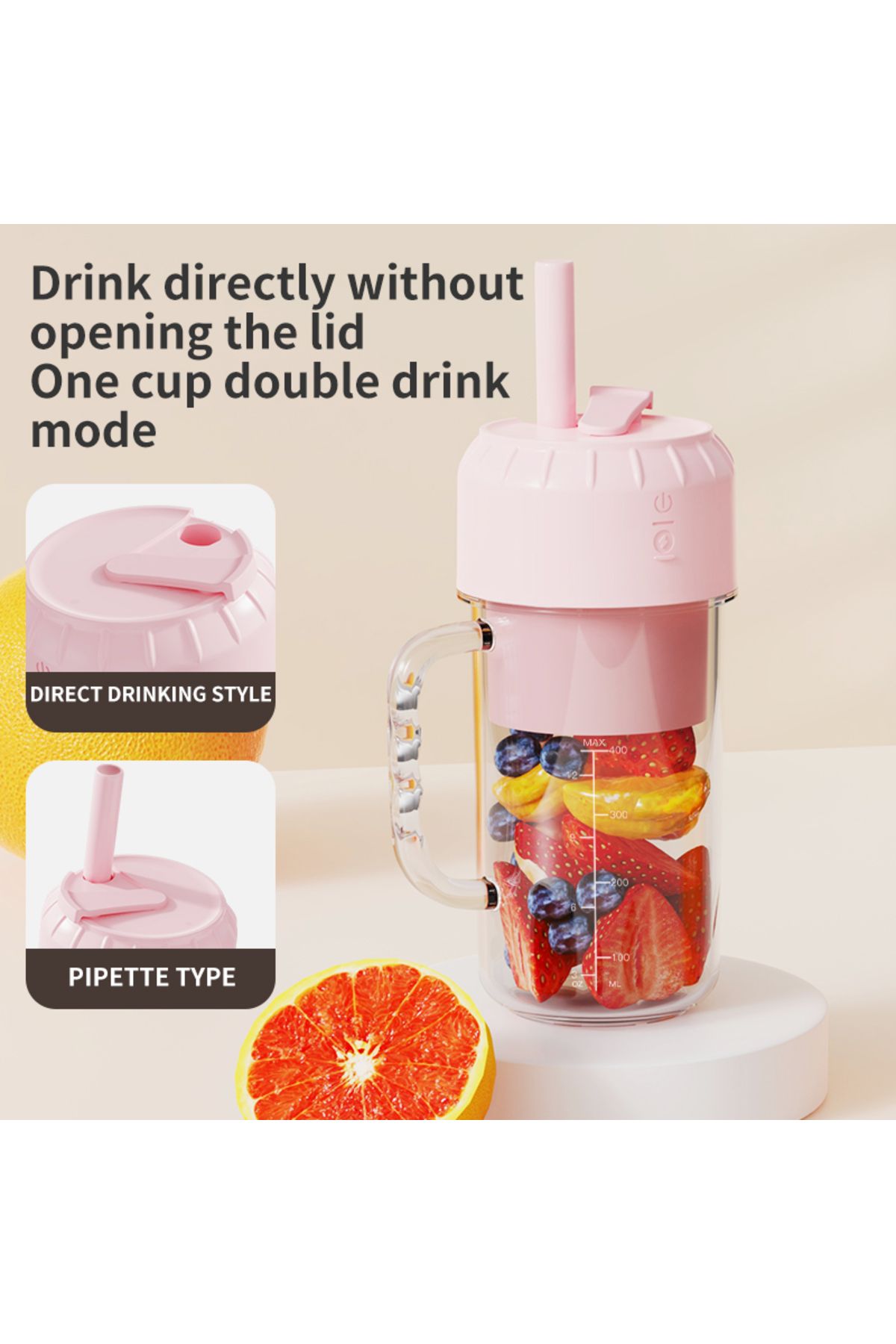 Choice-Portable Electric Blender Botul 10 Cut Multifunctional Juice Blender Fresh Juice Smoothie Blend 4