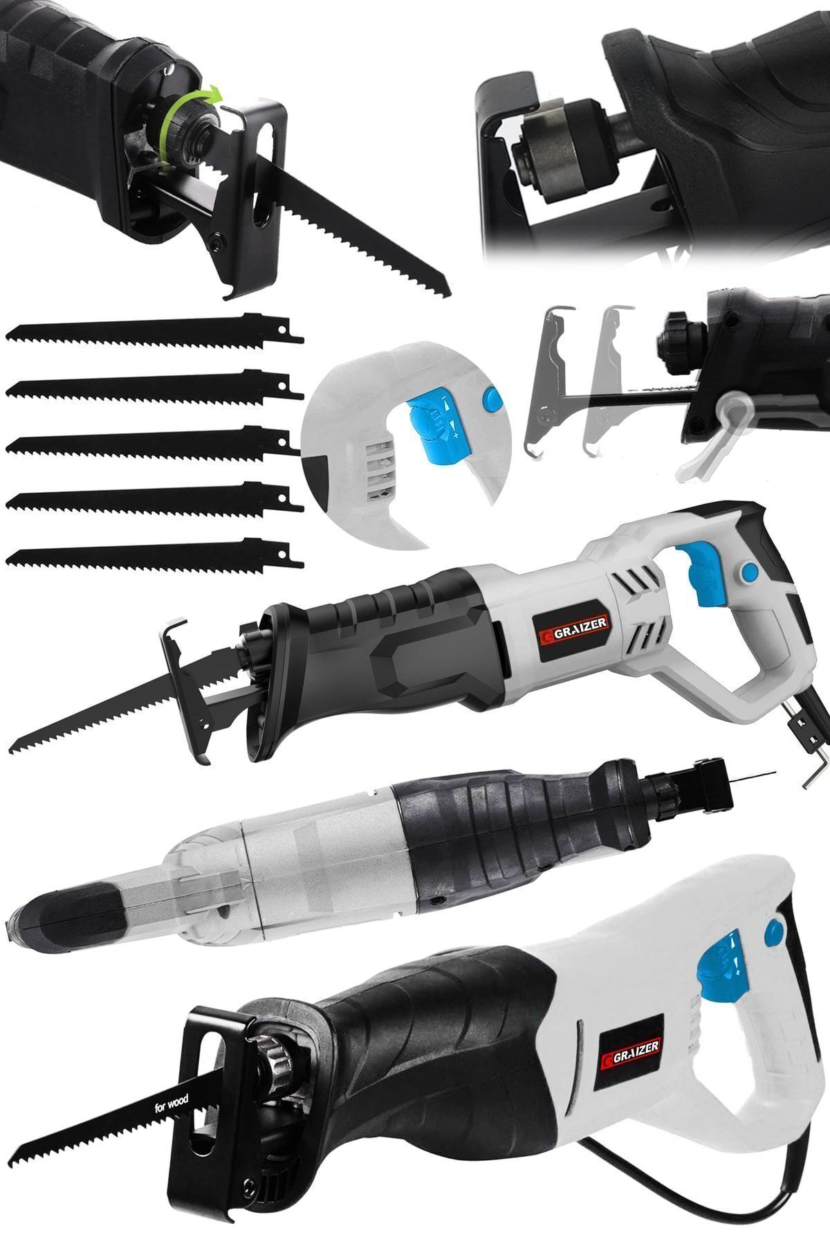 German 9000 Xdrive 6 Stage Speed Adjustable Virgin Wrapped Bone Cutting Foxtail Saw Machine