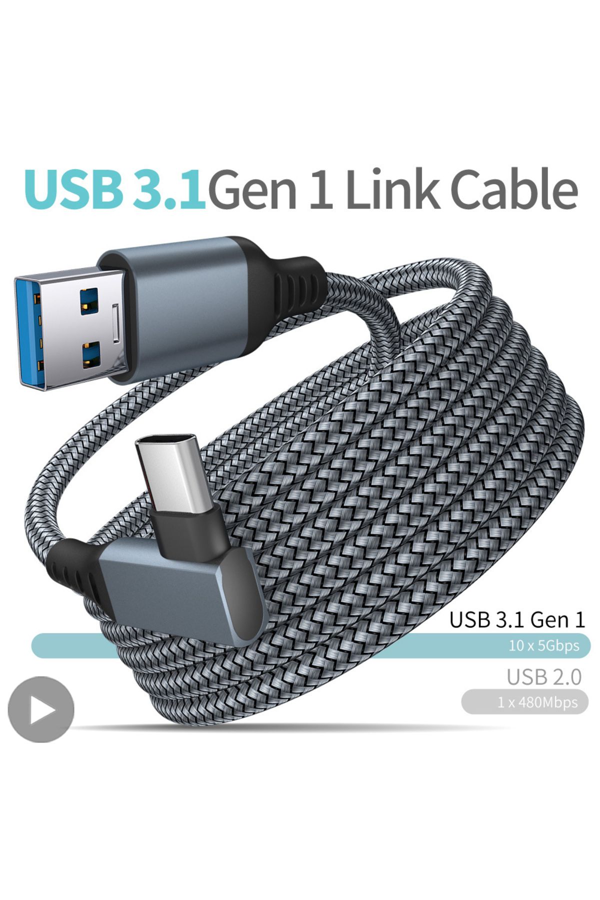 Choice-Link Cable 3 6 5M USB A To Type C For Oculus Quest 2 Quest2 Accessory Virtual Reality VR Glasses ... 2