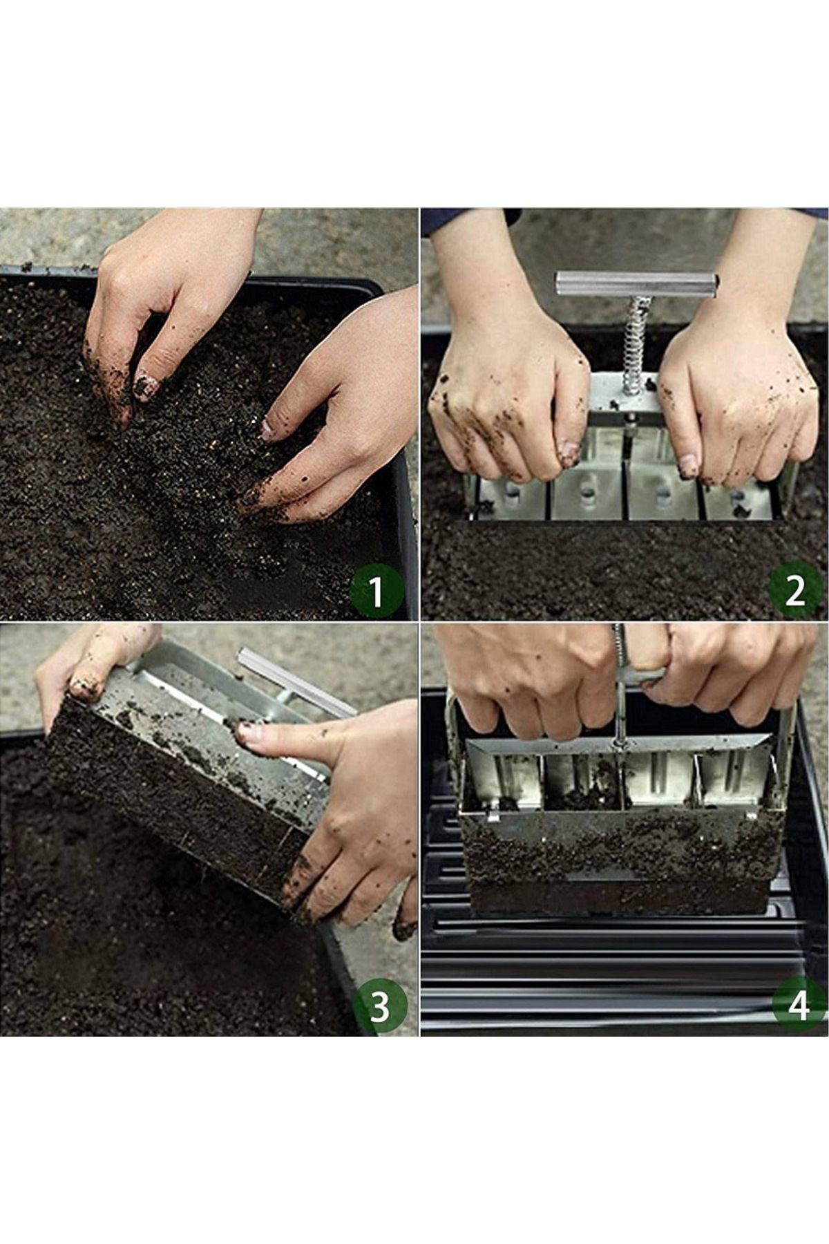 Biboss-Hot Selling Soil Block Maker Manual Soil Block Maker Garden Garden Sowing Forest Farm Tools Root ... 7