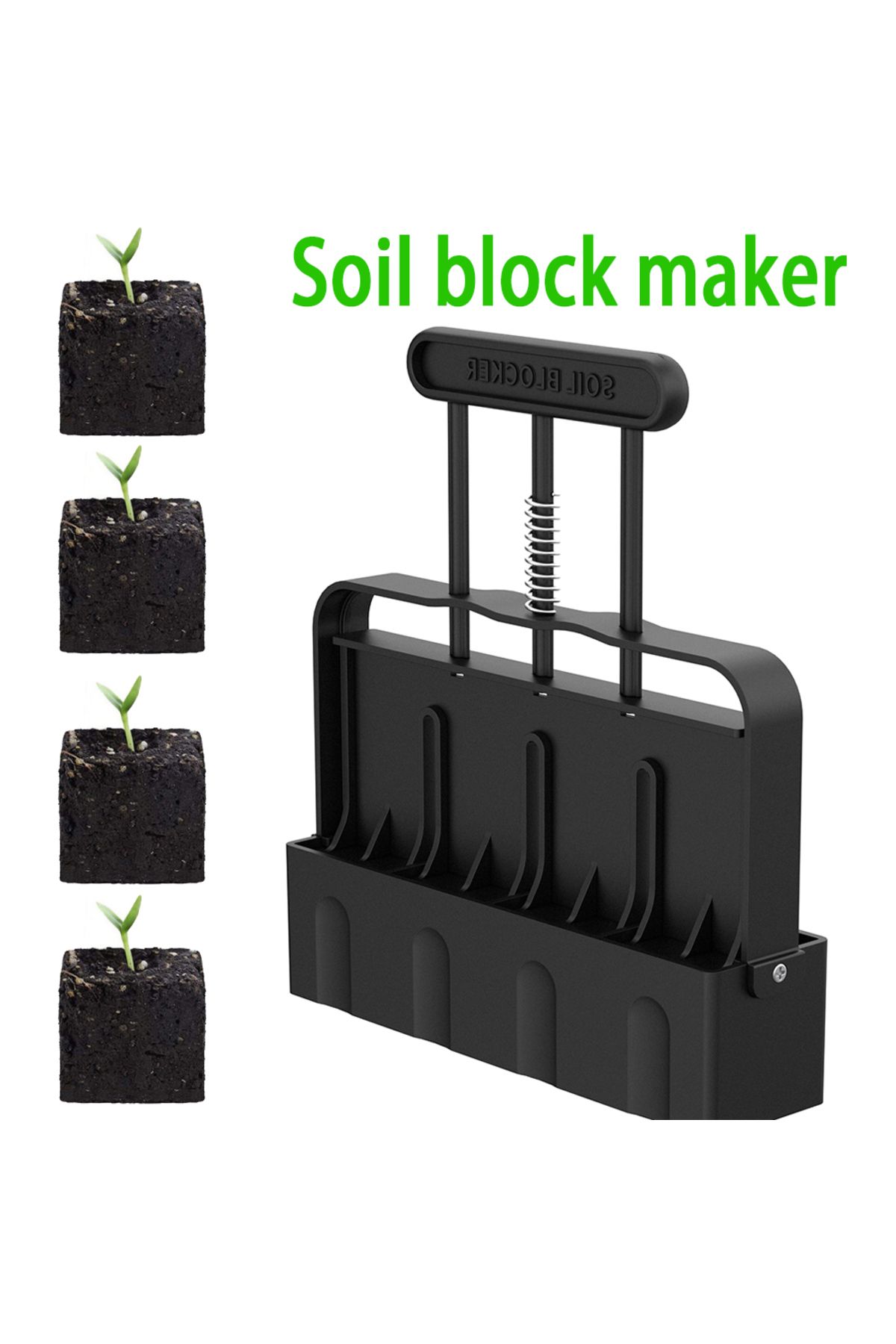 Biboss-Hot Selling Soil Block Maker Manual Soil Block Maker Garden Garden Sowing Forest Farm Tools Root ... 2