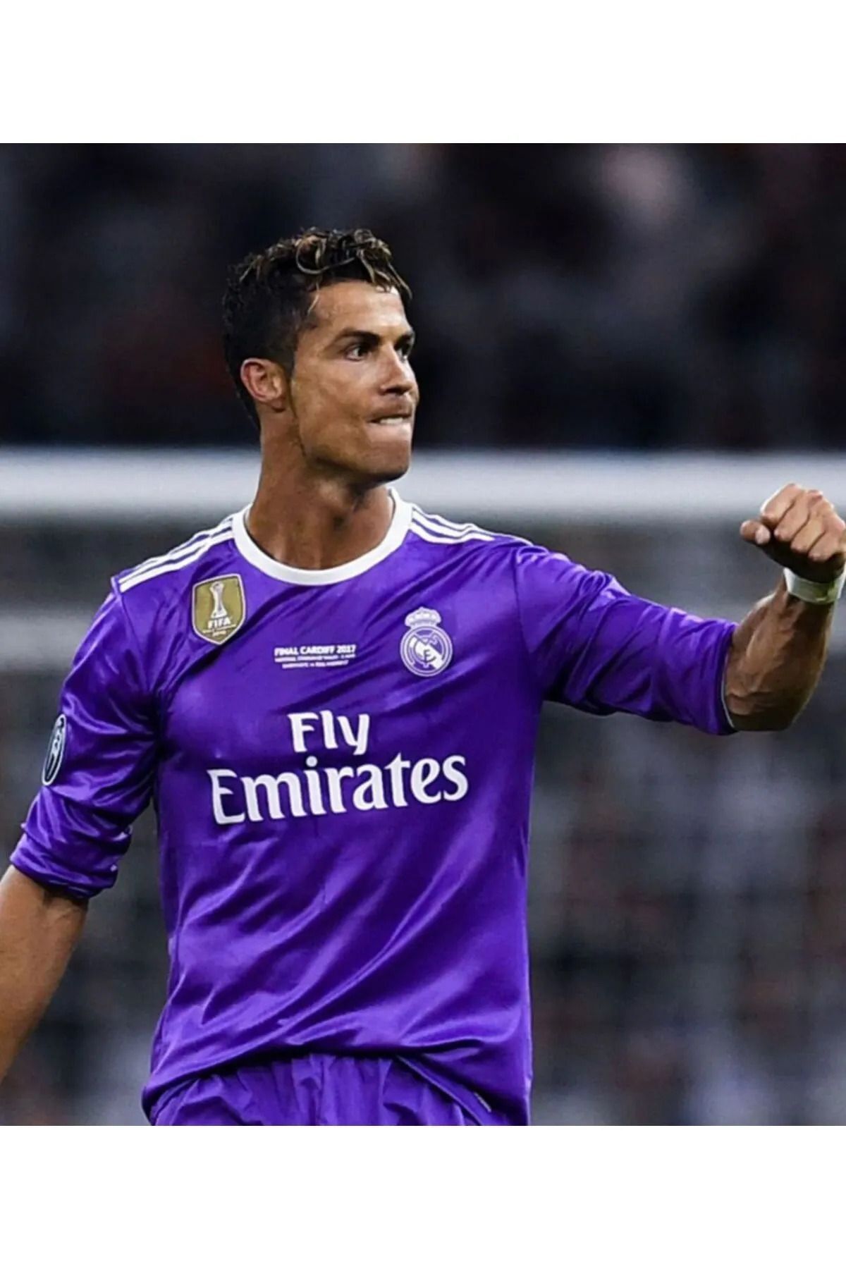 İeys Sport-Ronaldo 2017 – Lila, individuelles Cardiff-Design, Langarm-Trikot von Realmadrid 1
