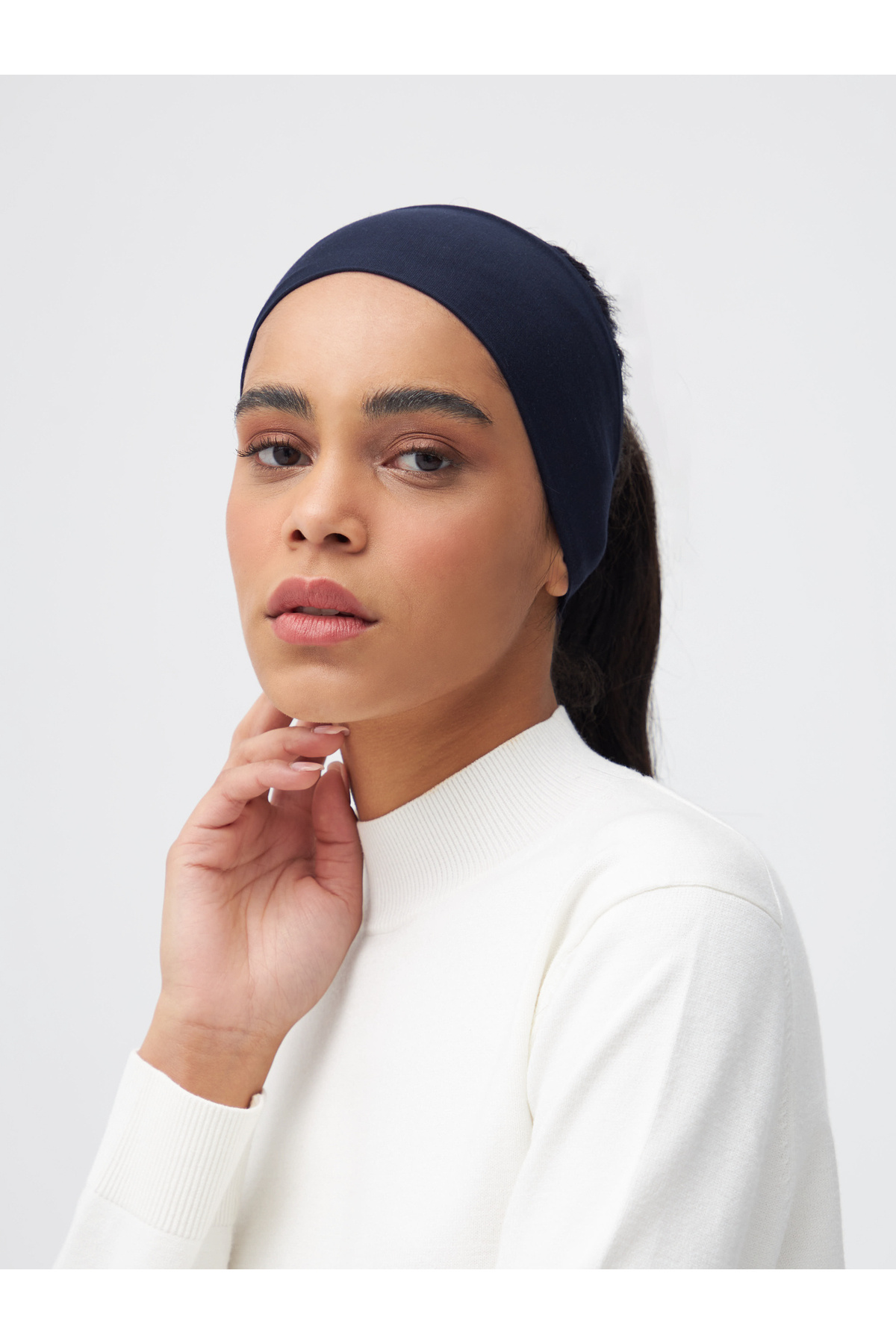 Bandana Bonnet | Color: Navy Blue | Hijab Bandana