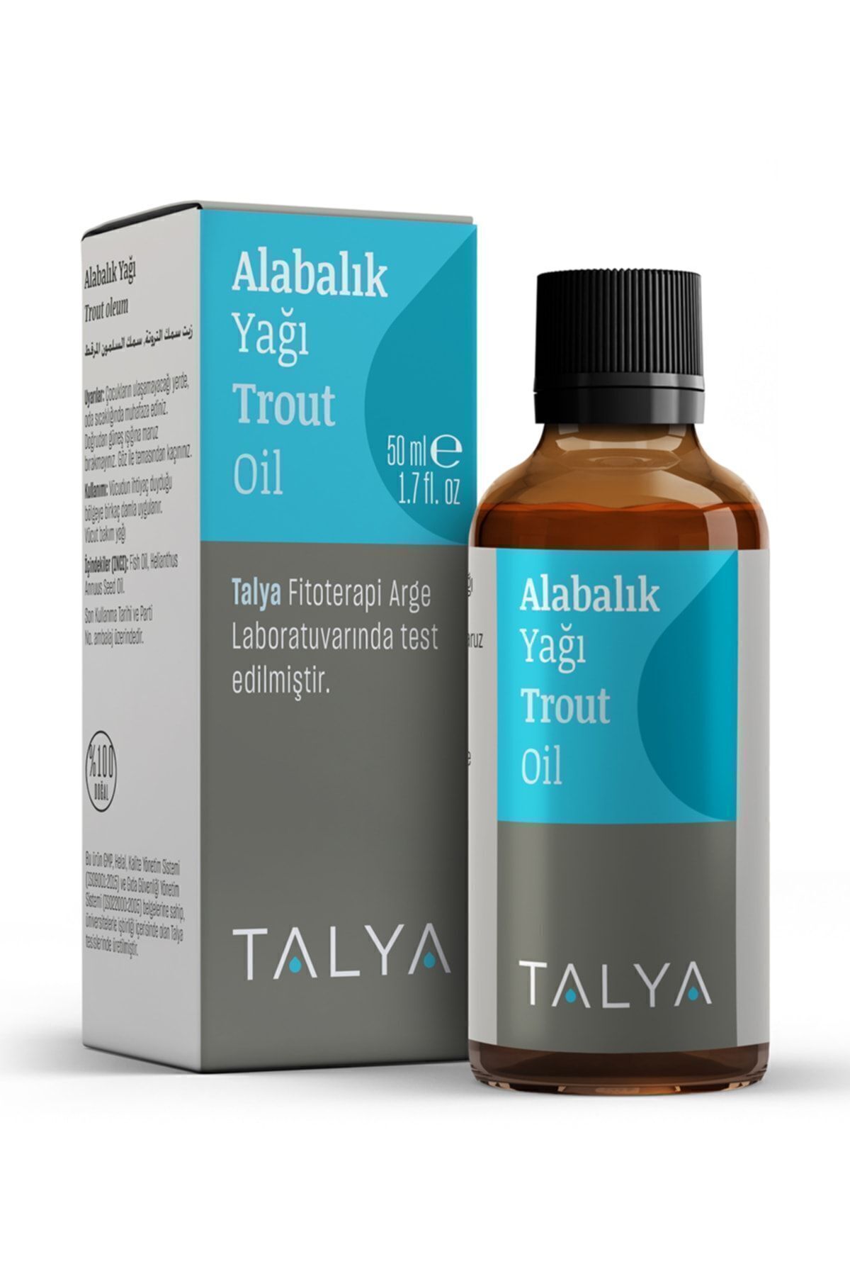 Масло форели Talya, холодного отжима, 100% чистое и натуральное, 50 мл MTYG.50ML.KZ.001