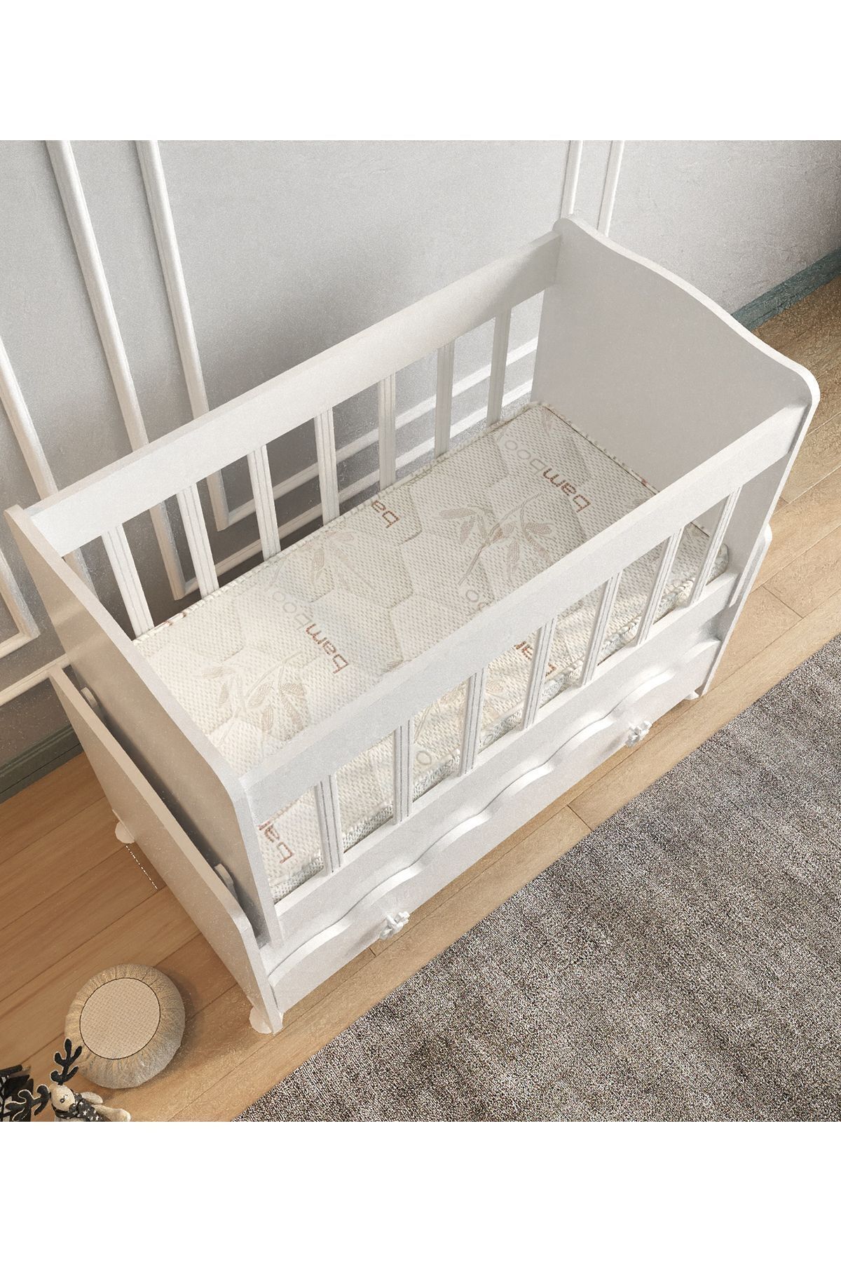 ardilla furniture Bebek Yatak Beşik Bamboo yatak 50x100 Cm fotoğrafı 2 (önizleme)