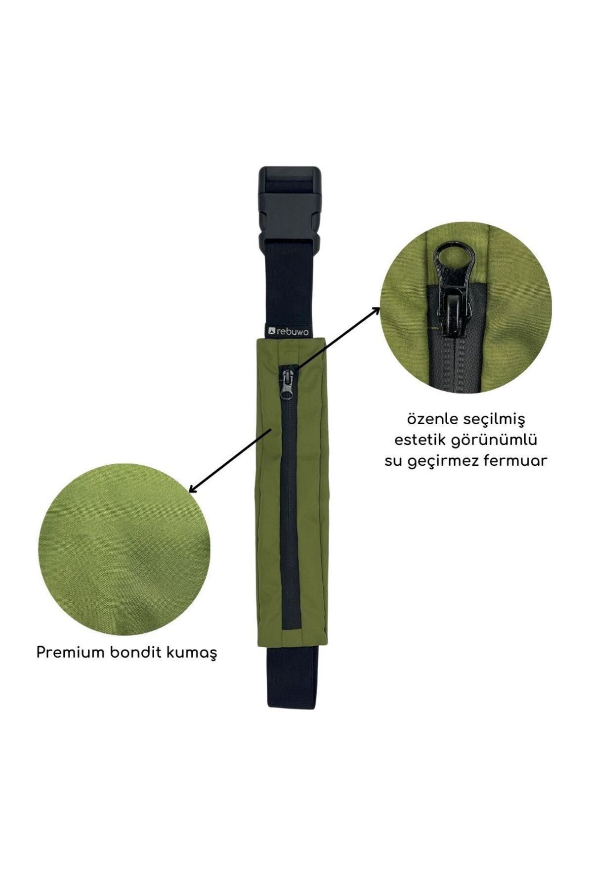 Rebuwo  Çok Fonksiyonlu Sporcu Bel Çantası - Görsel 4
