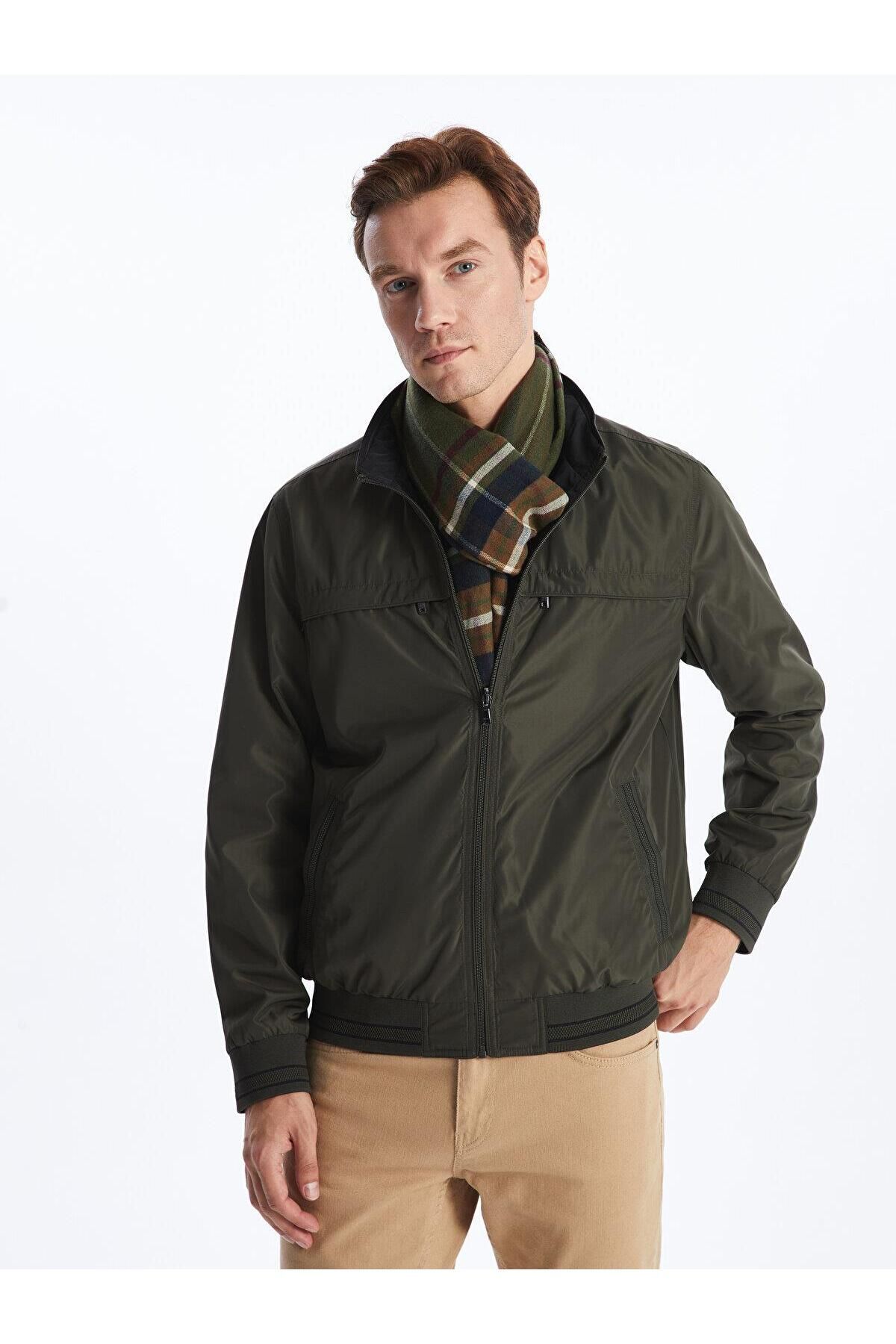 کاپشن مردانه خاکی ال سی وایکیکی | S40413Z8 اورجینال - تصویر 2