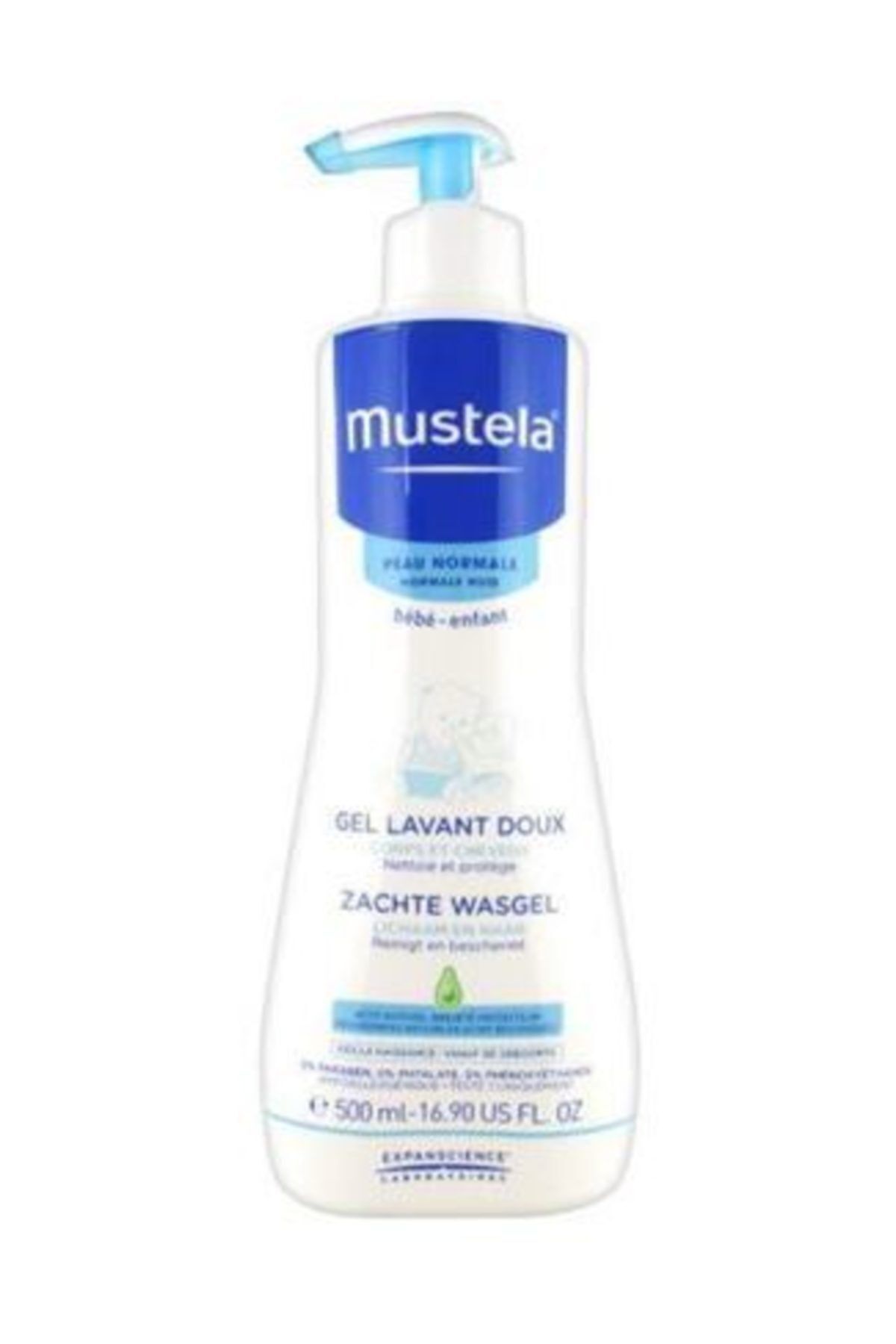 Mustela Zachte Wasgel 500 мл - Шампунь для новорожденных Mustelanewborn500 мл