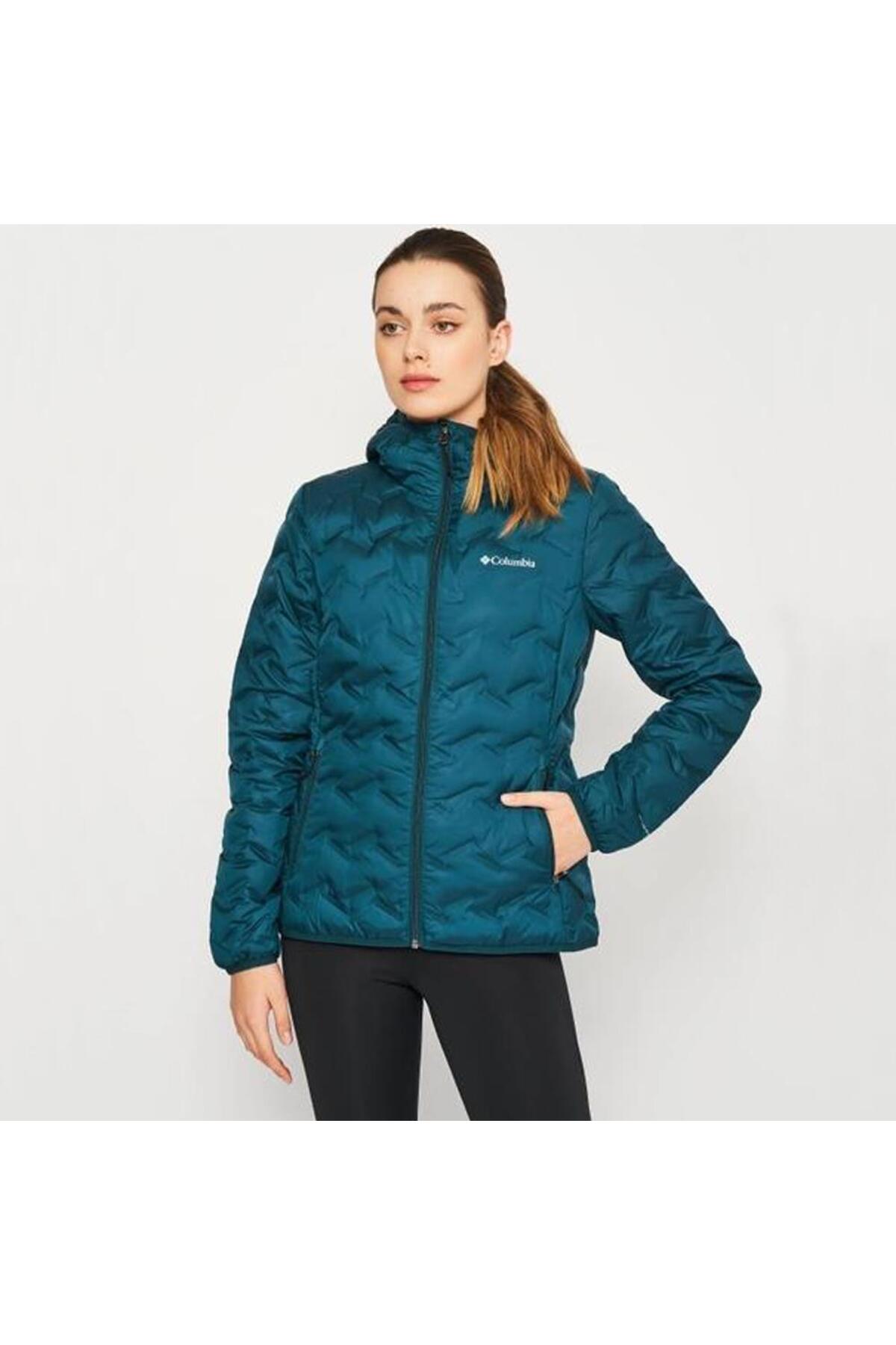 Columbia Delta Ridge Giubbotto Piumino Con Cappuccio Da Donna - Caldo E Impermeabile Per L'Inverno