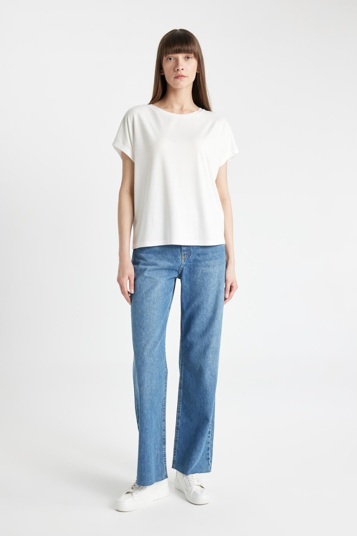 تی شرت زنانه دفاکتو | C8807AX24SM Defacto - Image 2