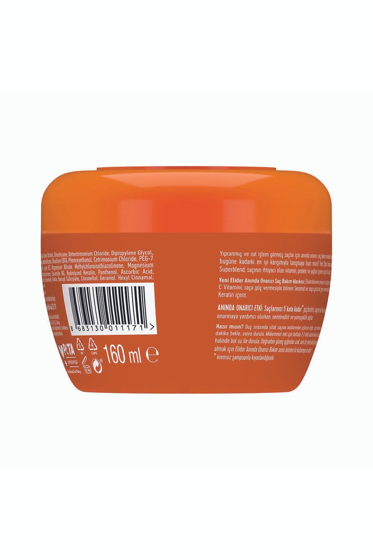Superblend Saç Bakım Maskesi Anında Onarıcı C Vitamini Keratin Seramid 160 ml X2 — SET.UNİ.4151 — تصویر 7 از 7