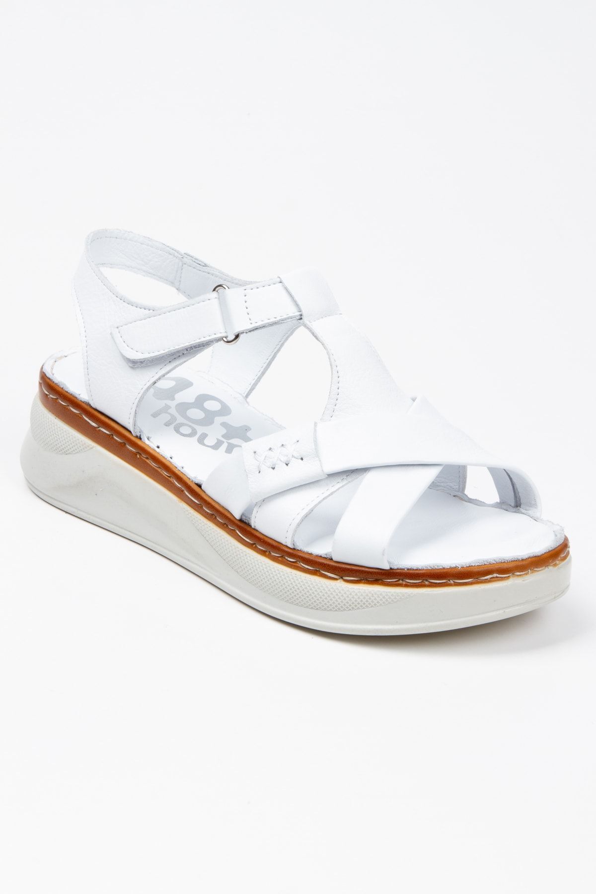 صندل زنانه سفید İLOLİCA | KCD01 اورجینال - تصویر 4