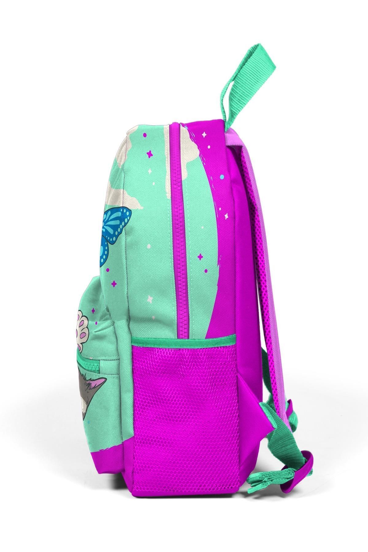 Coral High-CORAL HİGH KIDS - حقيبة ظهر صغيرة منقوشة بقسمين 2