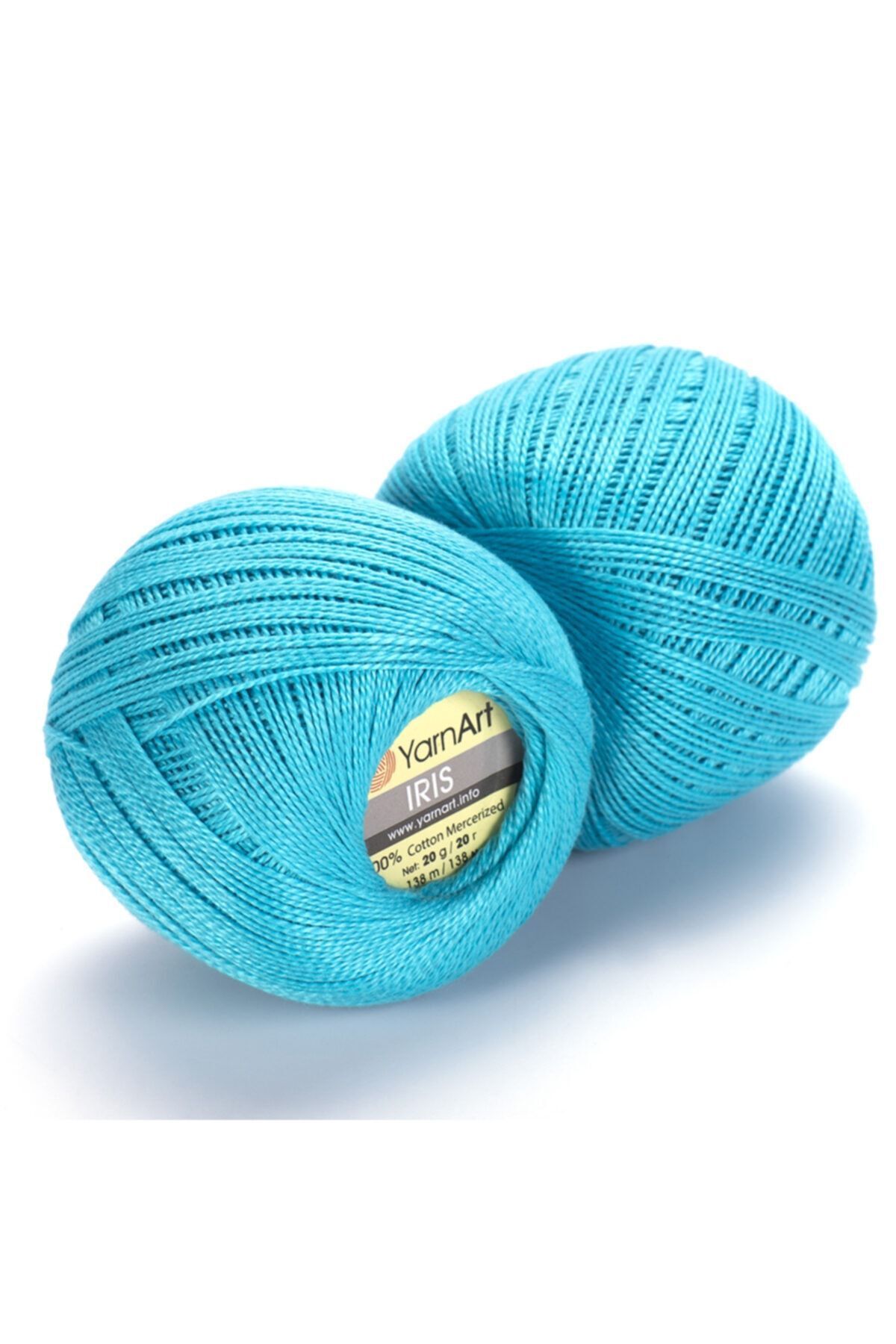 Yarnart Iris - Ață De Dantelă Mercerizată Turcoaz-923 - One Size