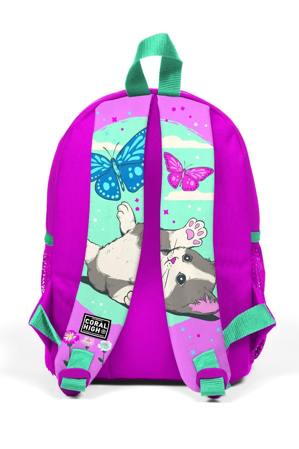 Coral High-CORAL HİGH KIDS - حقيبة ظهر صغيرة منقوشة بقسمين 4