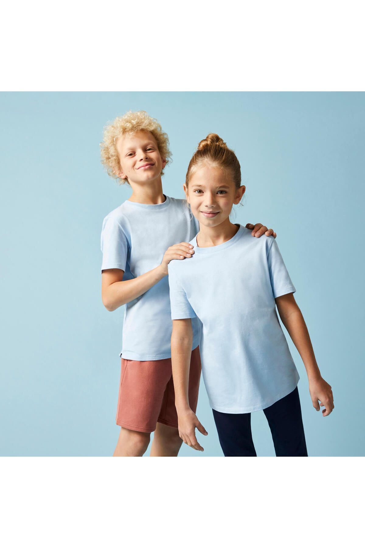 Decathlon Kids Голубая спортивная футболка 500 342011