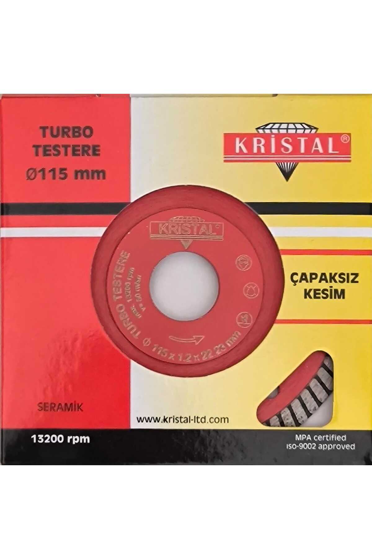 Kristal KRİSTAL TURBO TESTERE 115 MM ÇAPAKSIZ KESİM