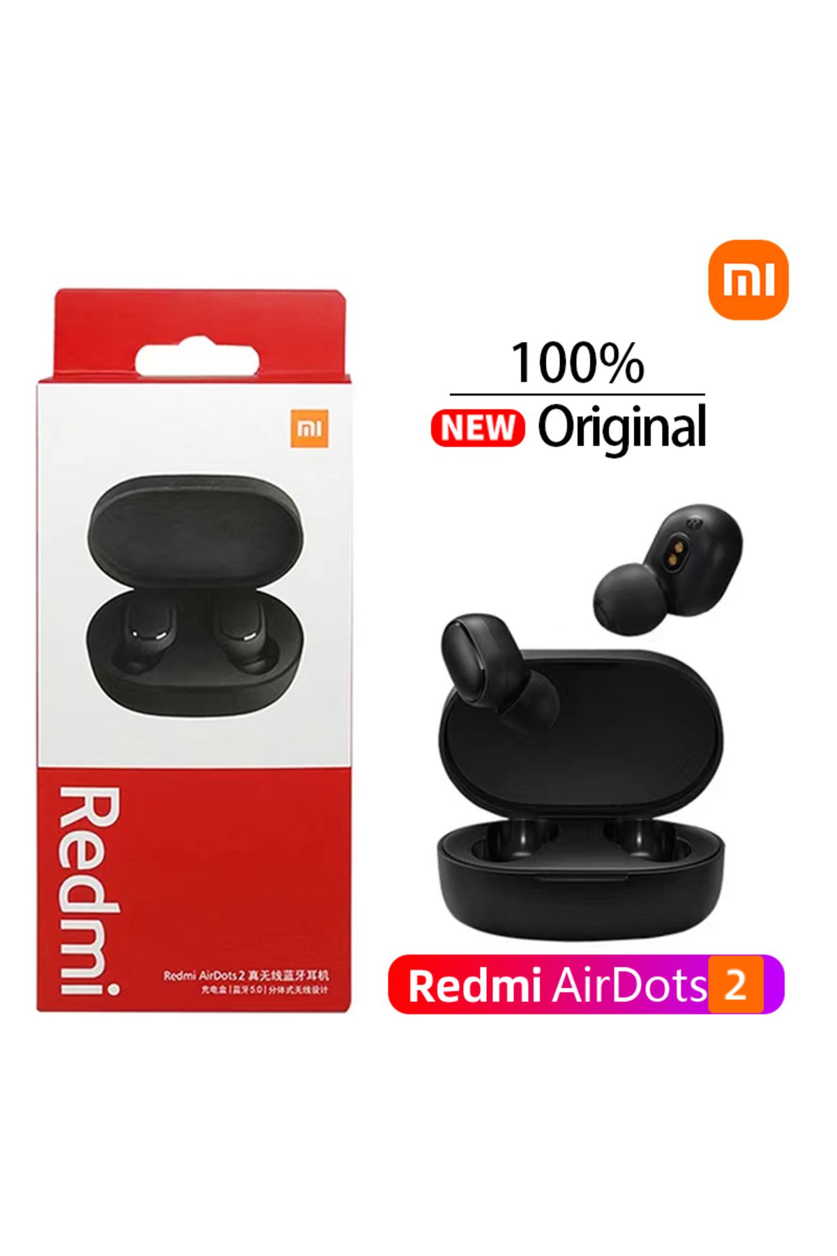 Xiaomi-سماعات Redmi Airdots 2 سماعات Mi الأصلية Xiaomi True اللاسلكية سماعات بلوتوث Air Dots H... 8