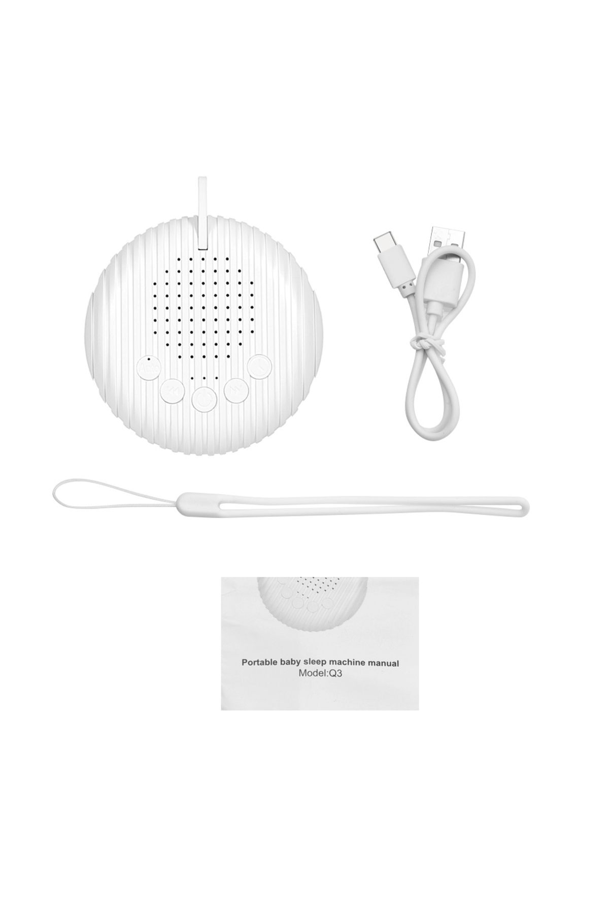 Arealer-White Noise Sound Machine Portable Baby Sleep Machine 10 Soothing Sounds Volume Adjustable Built-... 1