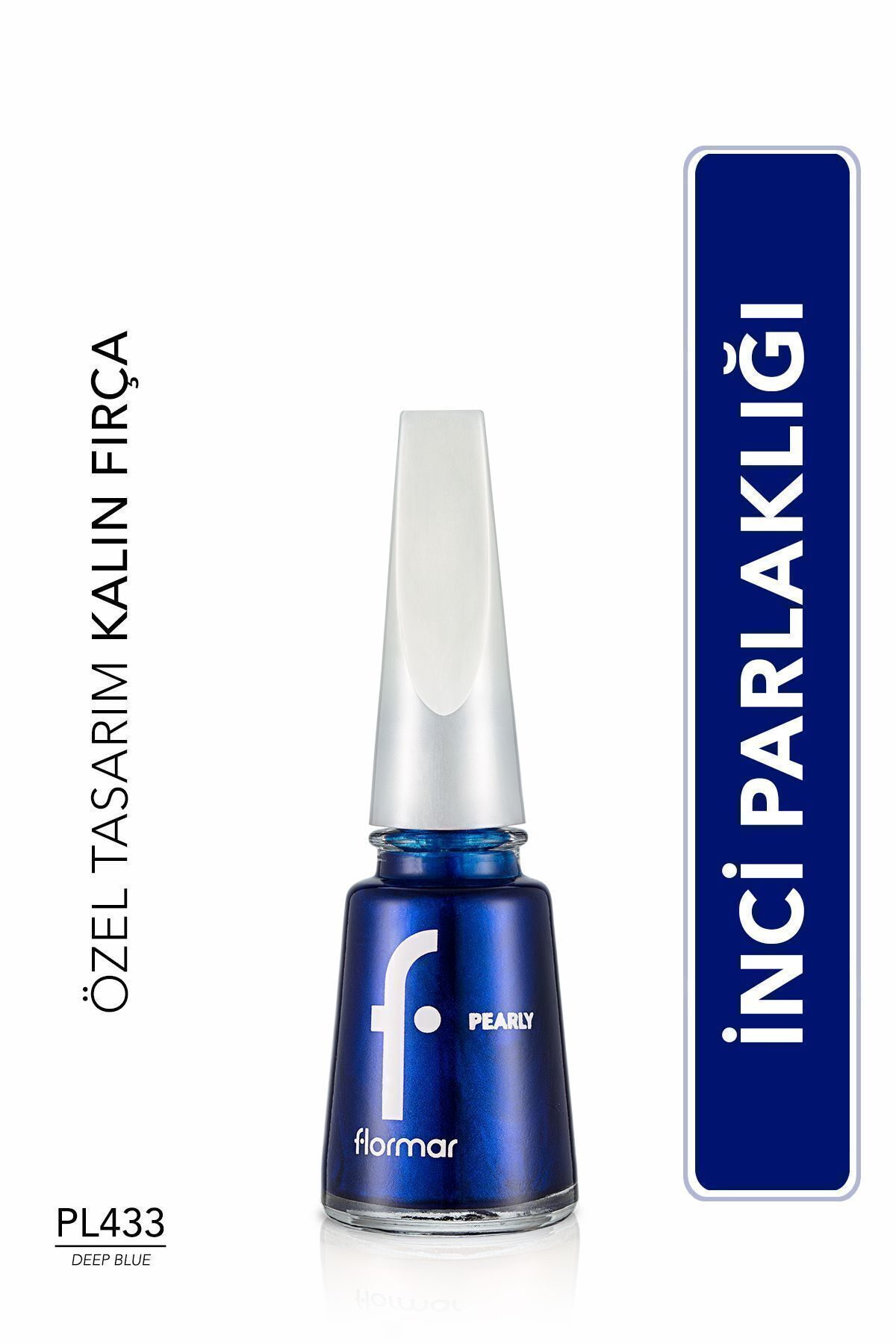 Лак для ногтей Flormar Pearly Shiny (СИНИЙ) — Pearly Nail Enamel — PL433 Deep Blue — 8682536035606 879788