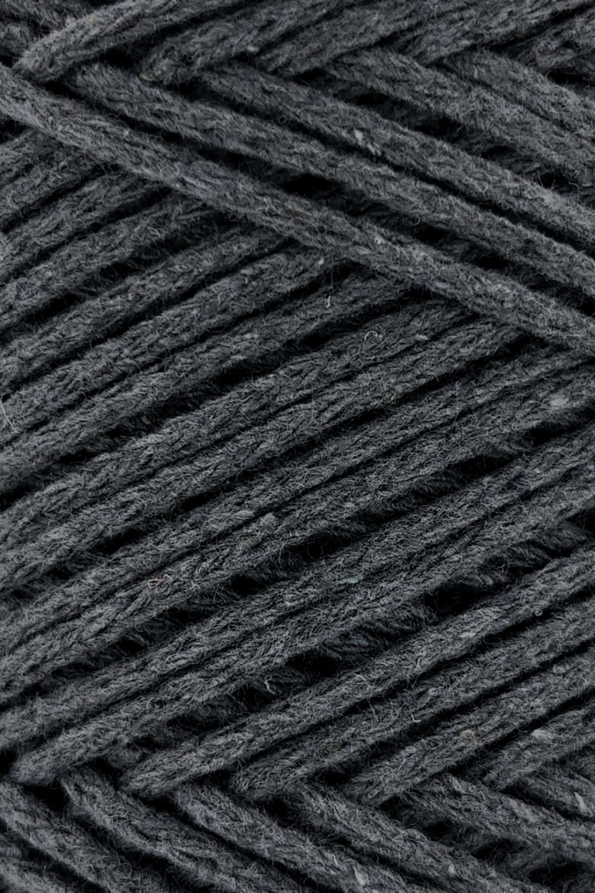 SENSY-Dark Gray Macrame String - 2mm Cotton Chain Bag, Supla String Cotton String 2