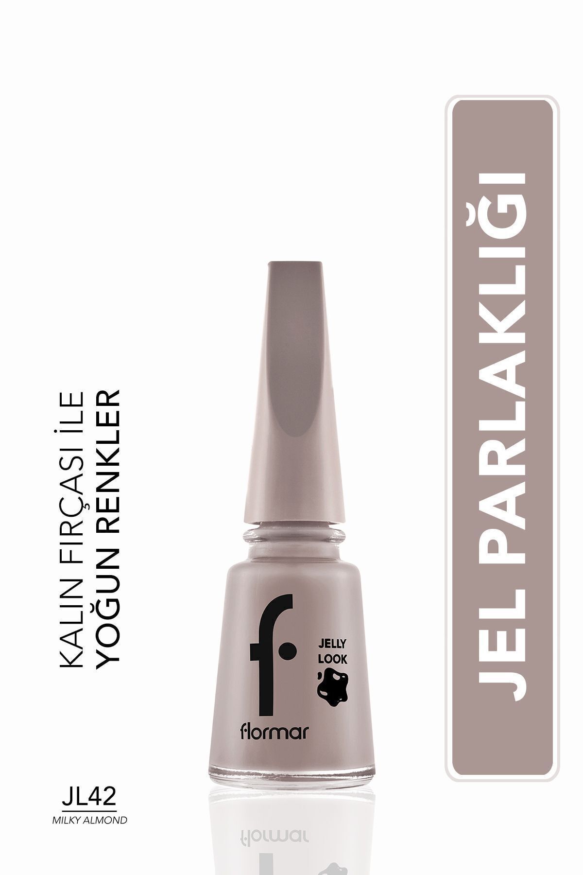 Лак для ногтей Flormar Jelly Look Milky Almond 42 8690604497720