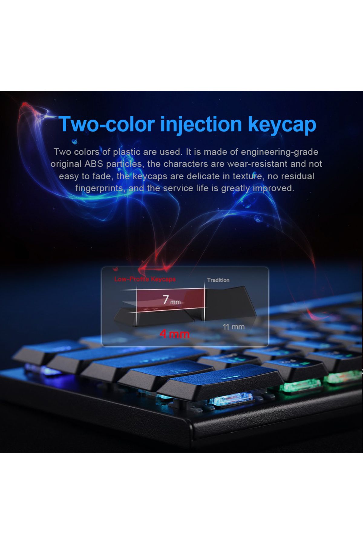 Choice-REDRAGON Horus K618 RGB support Bluetooth 5.0 wireless USB 2.4G 3 mode Mechanical Gaming Keyboard... 2