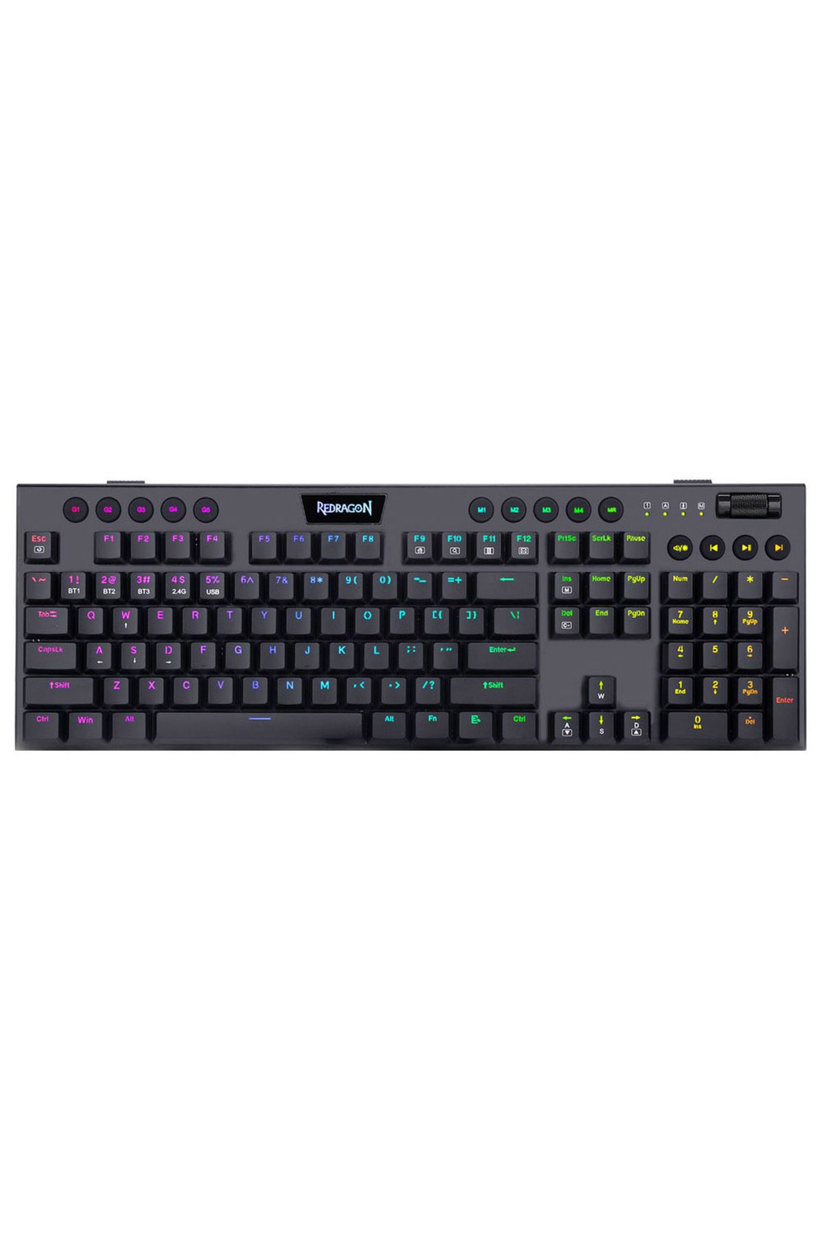 Choice-REDRAGON Horus K618 RGB support Bluetooth 5.0 wireless USB 2.4G 3 mode Mechanical Gaming Keyboard... 8