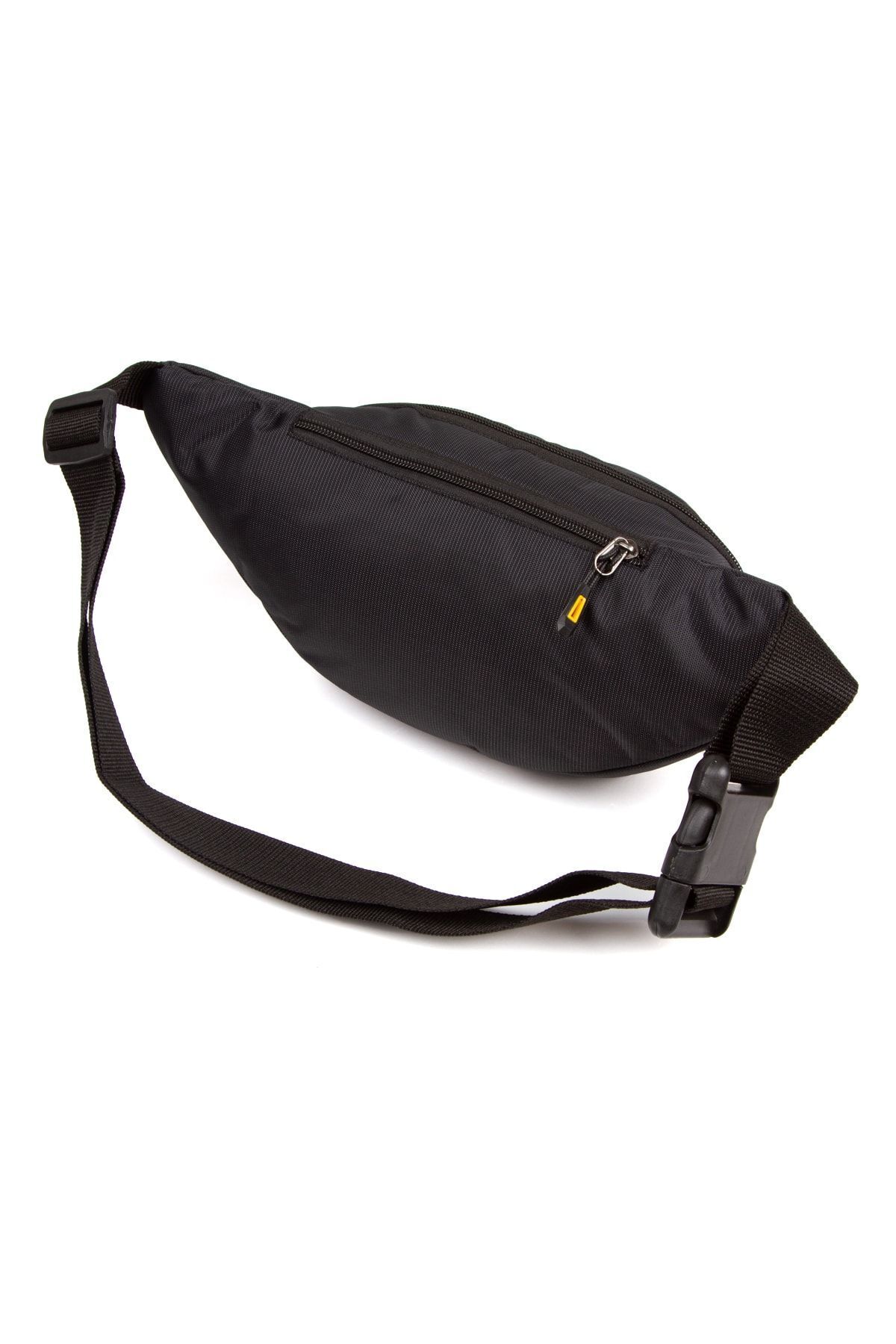 NEWISH POLO ACCESSORIES Unisex Siyah Su Geçirmez Usb Ve Kulaklık Girişli Bel Ve Omuz Çanta Freebag görsel 8
