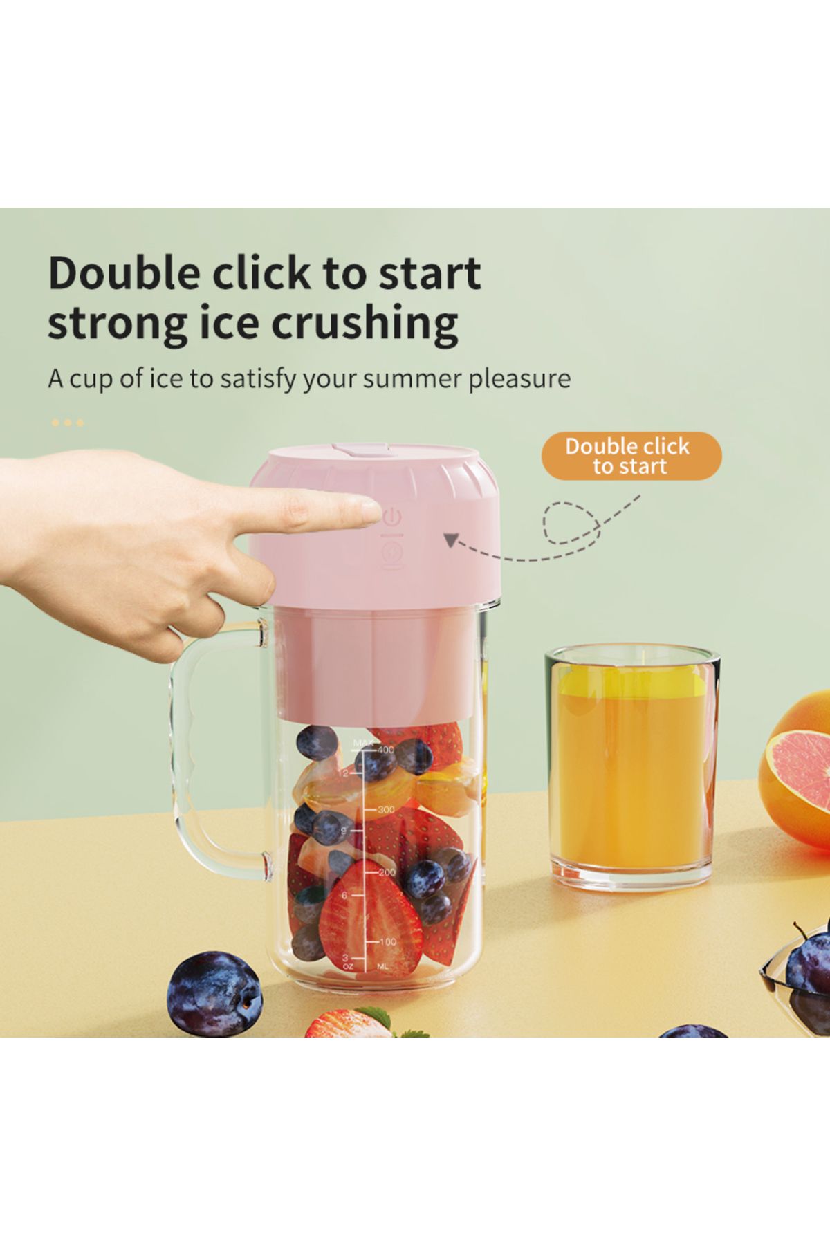 Choice-Portable Electric Blender Botul 10 Cut Multifunctional Juice Blender Fresh Juice Smoothie Blend 6