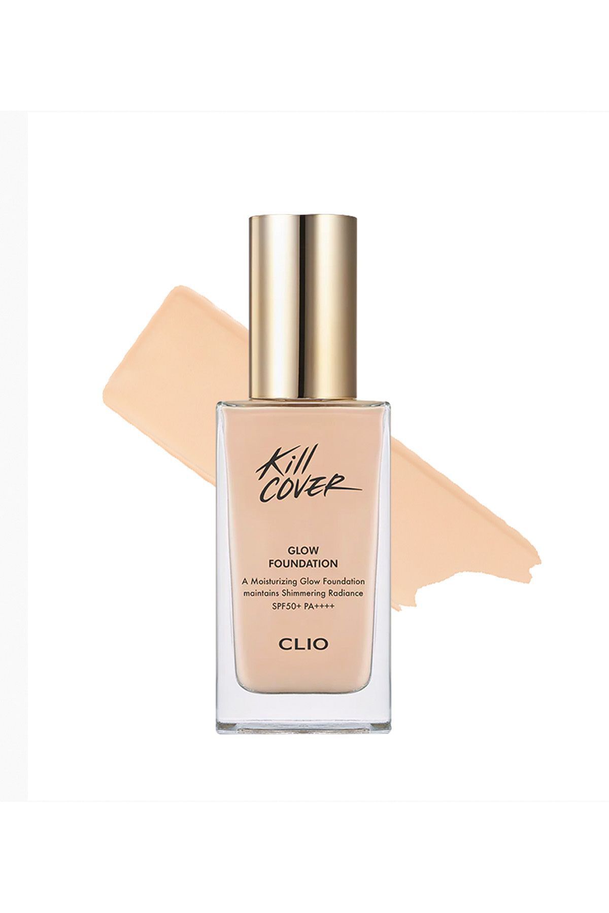 Тональный крем CLIO, предлагающий интенсивное покрытие и сияние Kill Cover Glow Foundation (4-B0 GINGER) spf50 Pa 6770