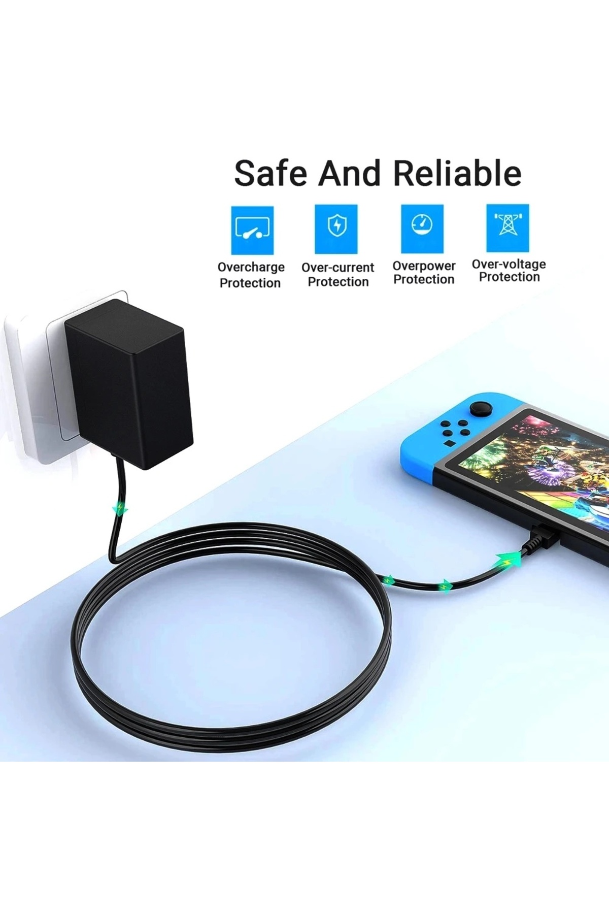 24W Nintendo Switch Power Adapter and Switch Lite Plug Fast Charger AC Adapter Mobile Phone Charger 4